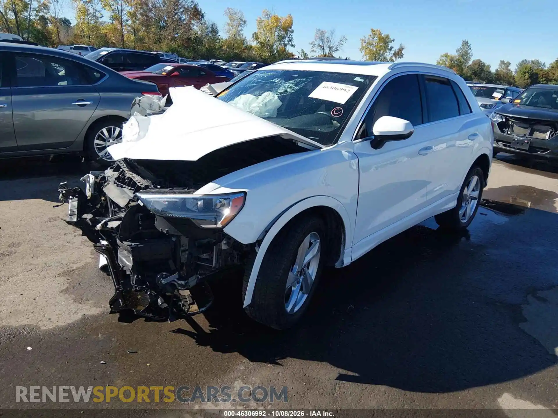 2 Photograph of a damaged car WA1AUCF37M1088972 AUDI Q3 2021