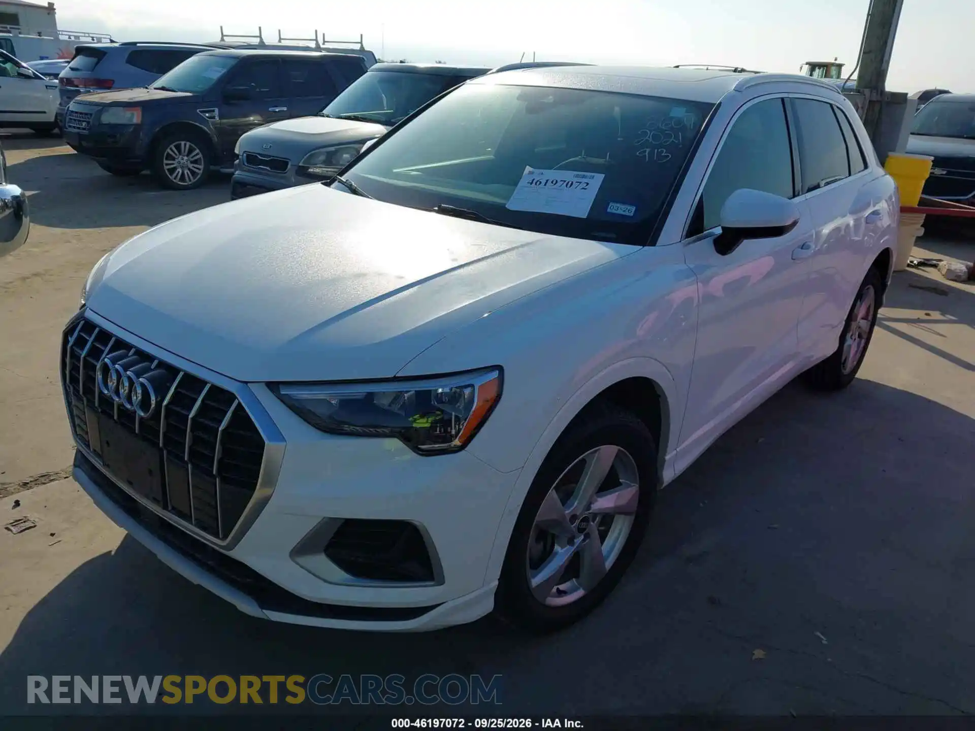 2 fotografías del automóvil dañado WA1AUCF3XM1068604 AUDI Q3 2021