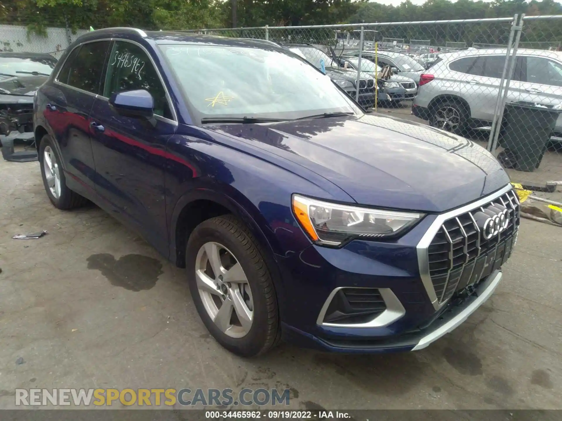 1 Photograph of a damaged car WA1AUCF3XM1091963 AUDI Q3 2021