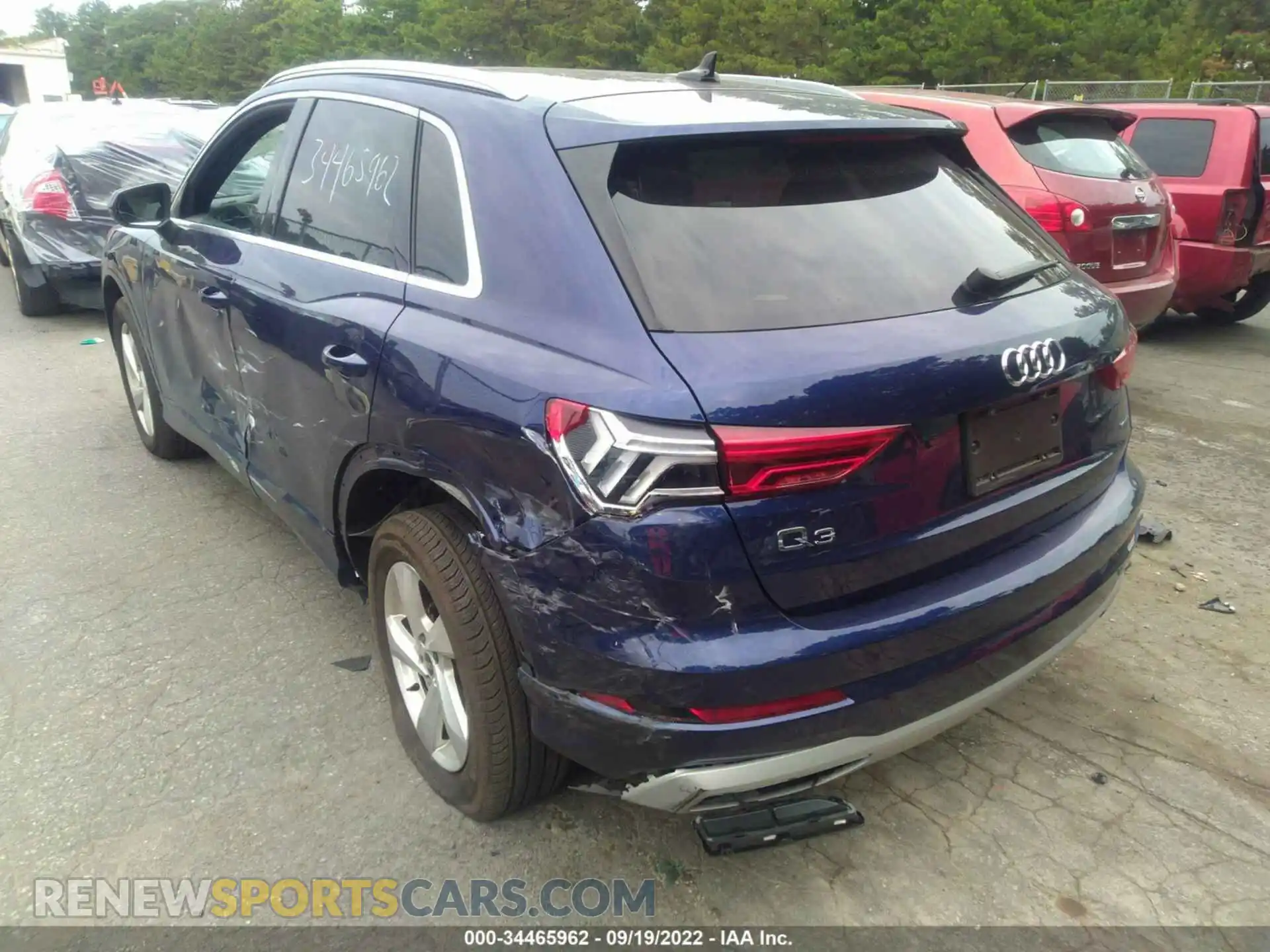 3 Photograph of a damaged car WA1AUCF3XM1091963 AUDI Q3 2021