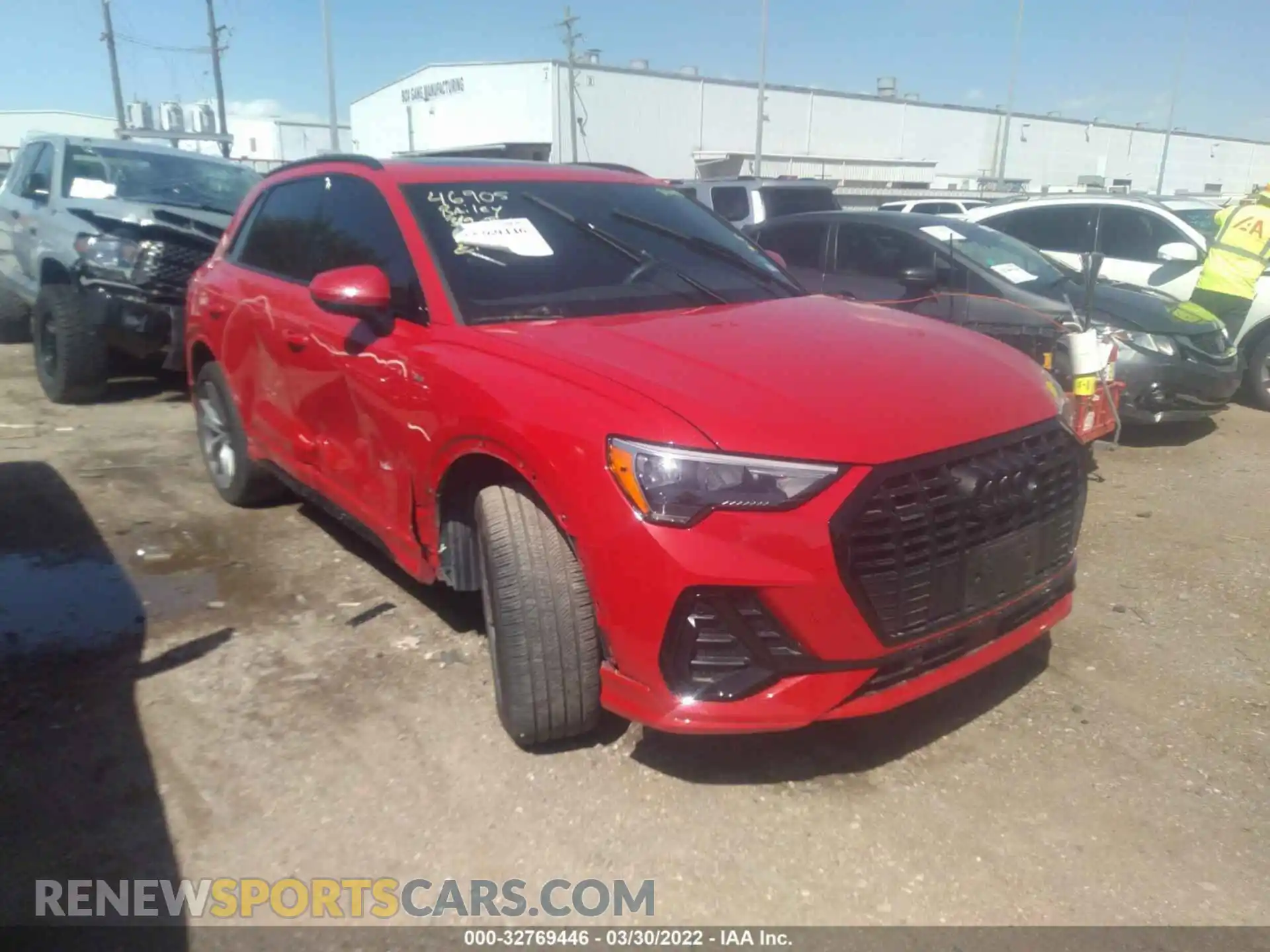 1 Фотография поврежденного автомобиля WA1DECF34M1040193 AUDI Q3 2021