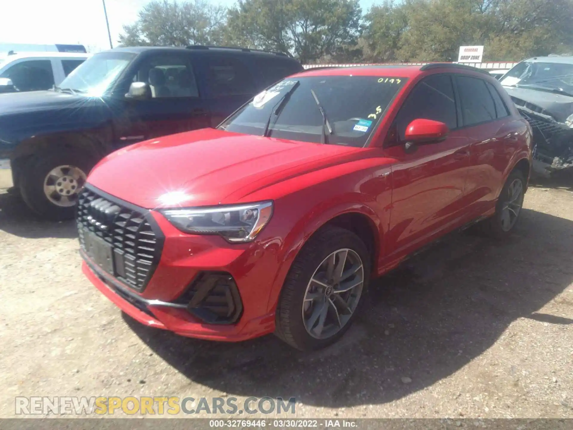 2 Фотография поврежденного автомобиля WA1DECF34M1040193 AUDI Q3 2021