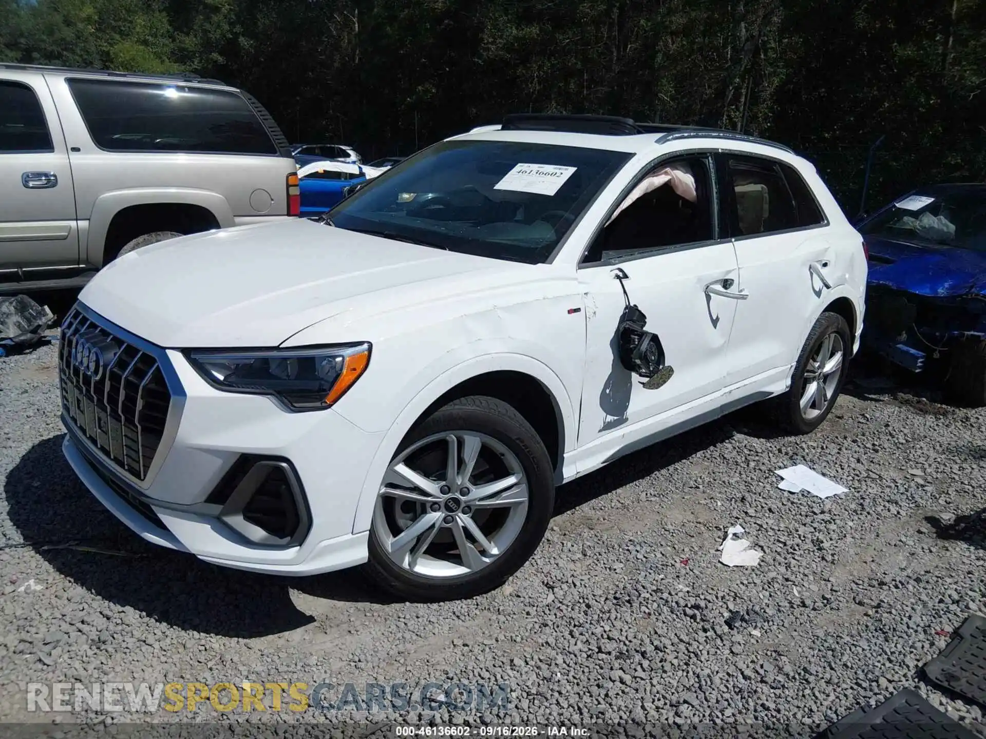 2 fotografías del automóvil dañado WA1DECF35M1020258 AUDI Q3 2021