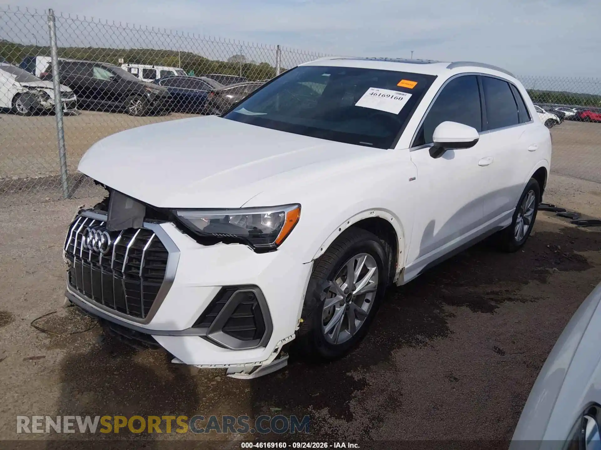 2 fotografías del automóvil dañado WA1DECF35M1083179 AUDI Q3 2021