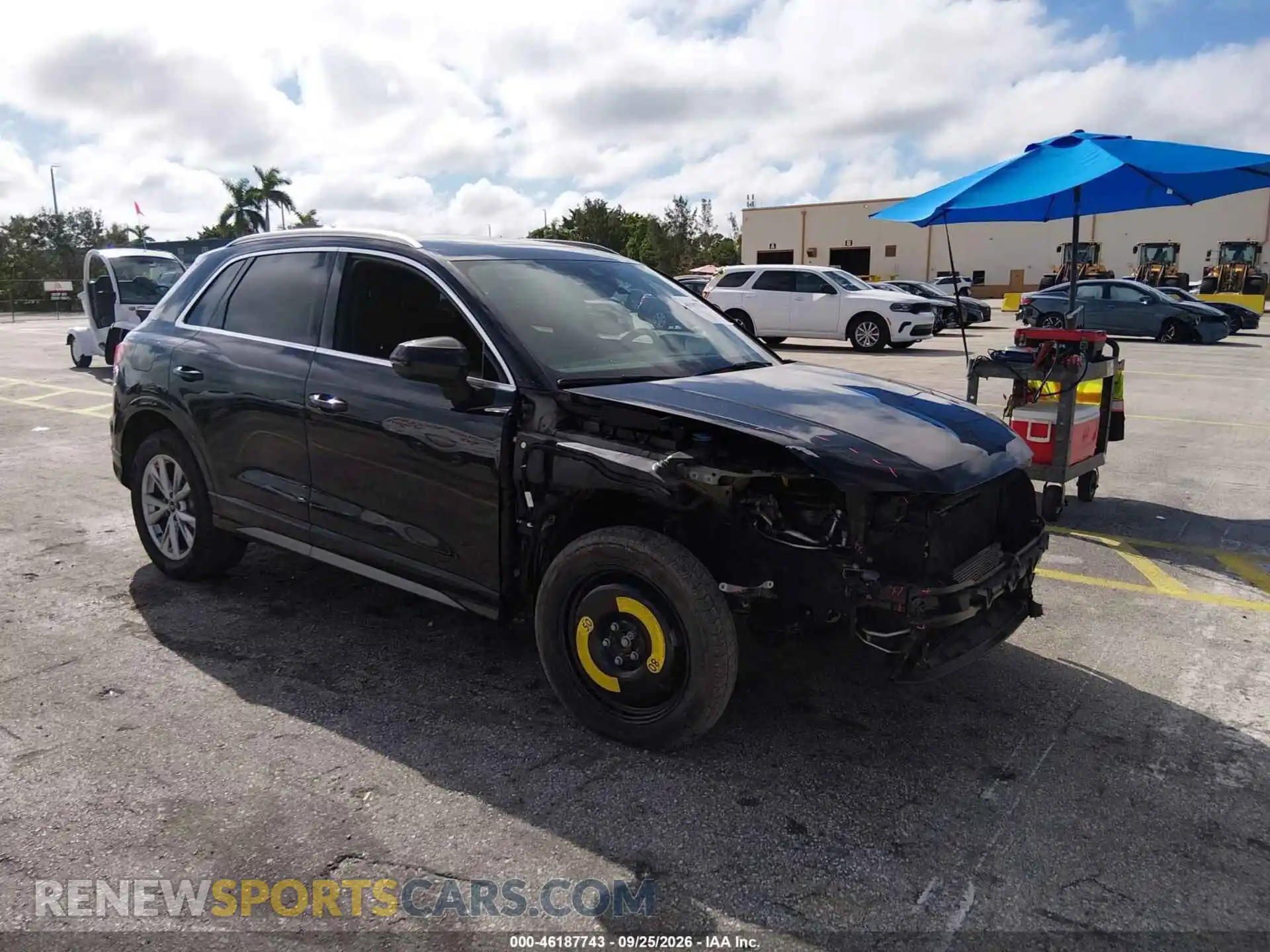1 Фотография поврежденного автомобиля WA1DECF38M1100573 AUDI Q3 2021