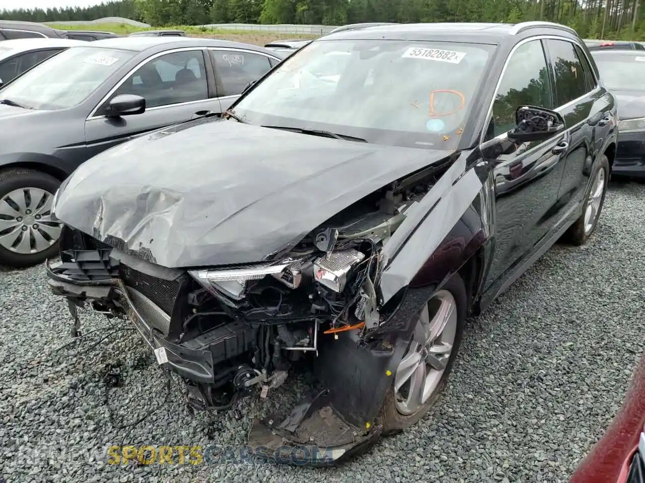 2 Photograph of a damaged car WA1DECF3XM1006534 AUDI Q3 2021