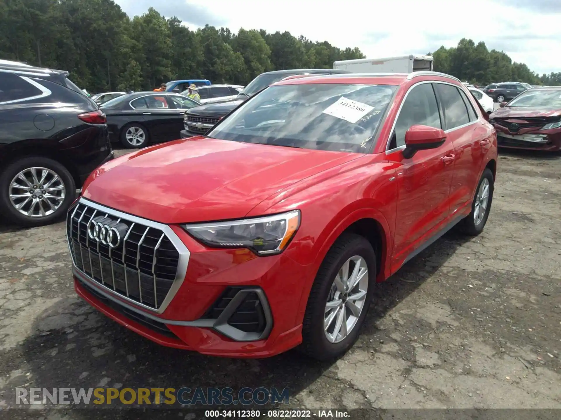 2 Photograph of a damaged car WA1DECF3XM1036889 AUDI Q3 2021