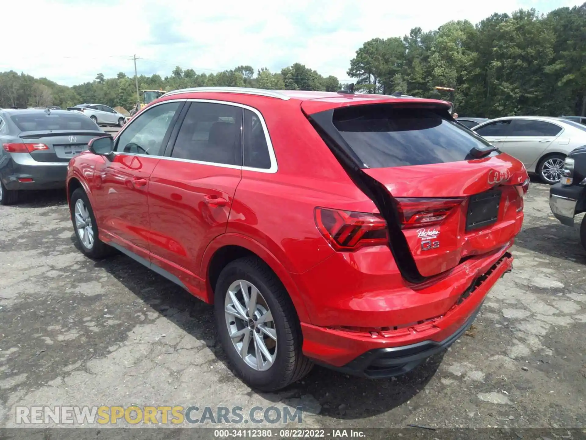 3 Photograph of a damaged car WA1DECF3XM1036889 AUDI Q3 2021