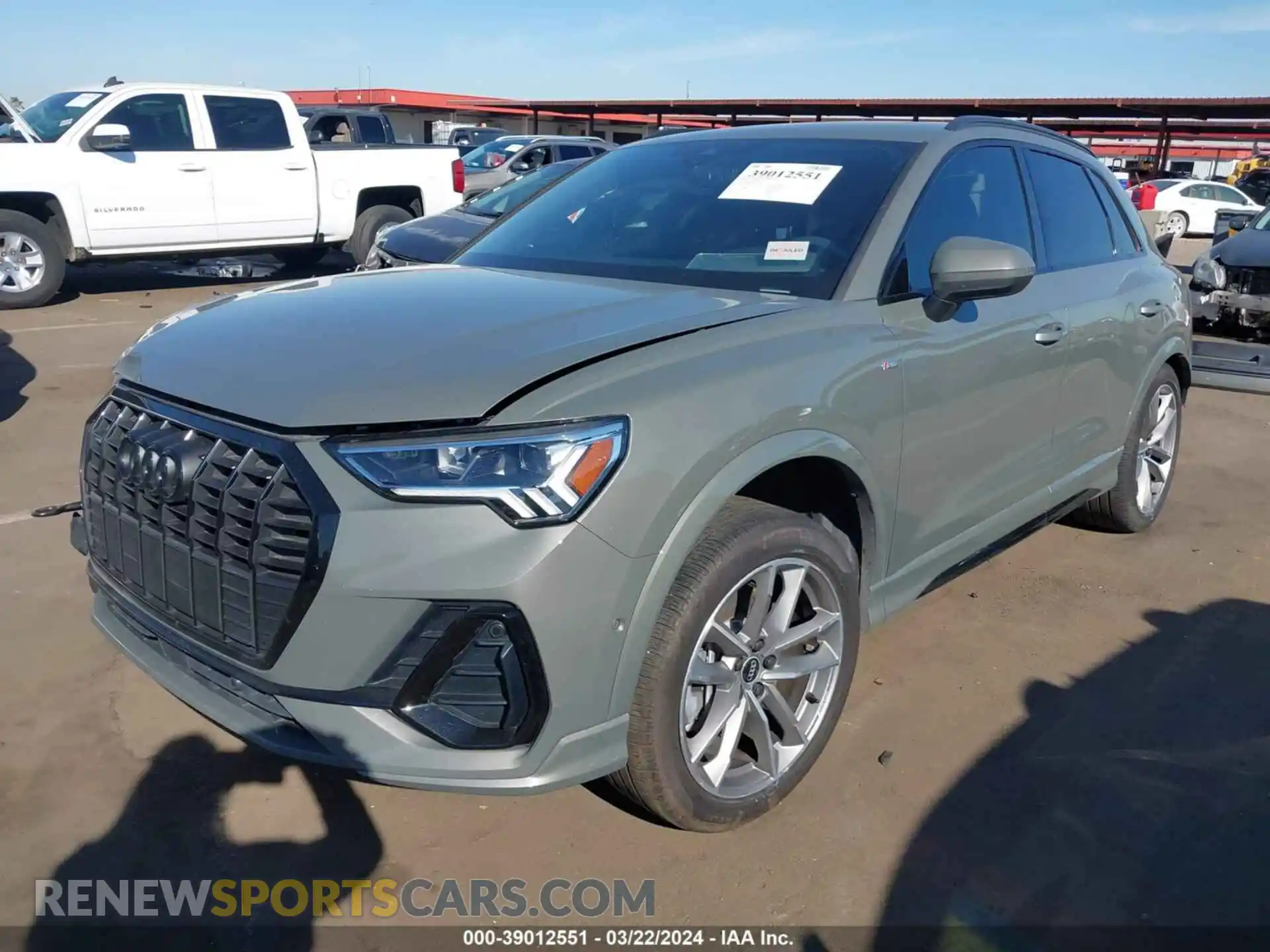 2 fotografías del automóvil dañado WA1EECF36M1127629 AUDI Q3 2021