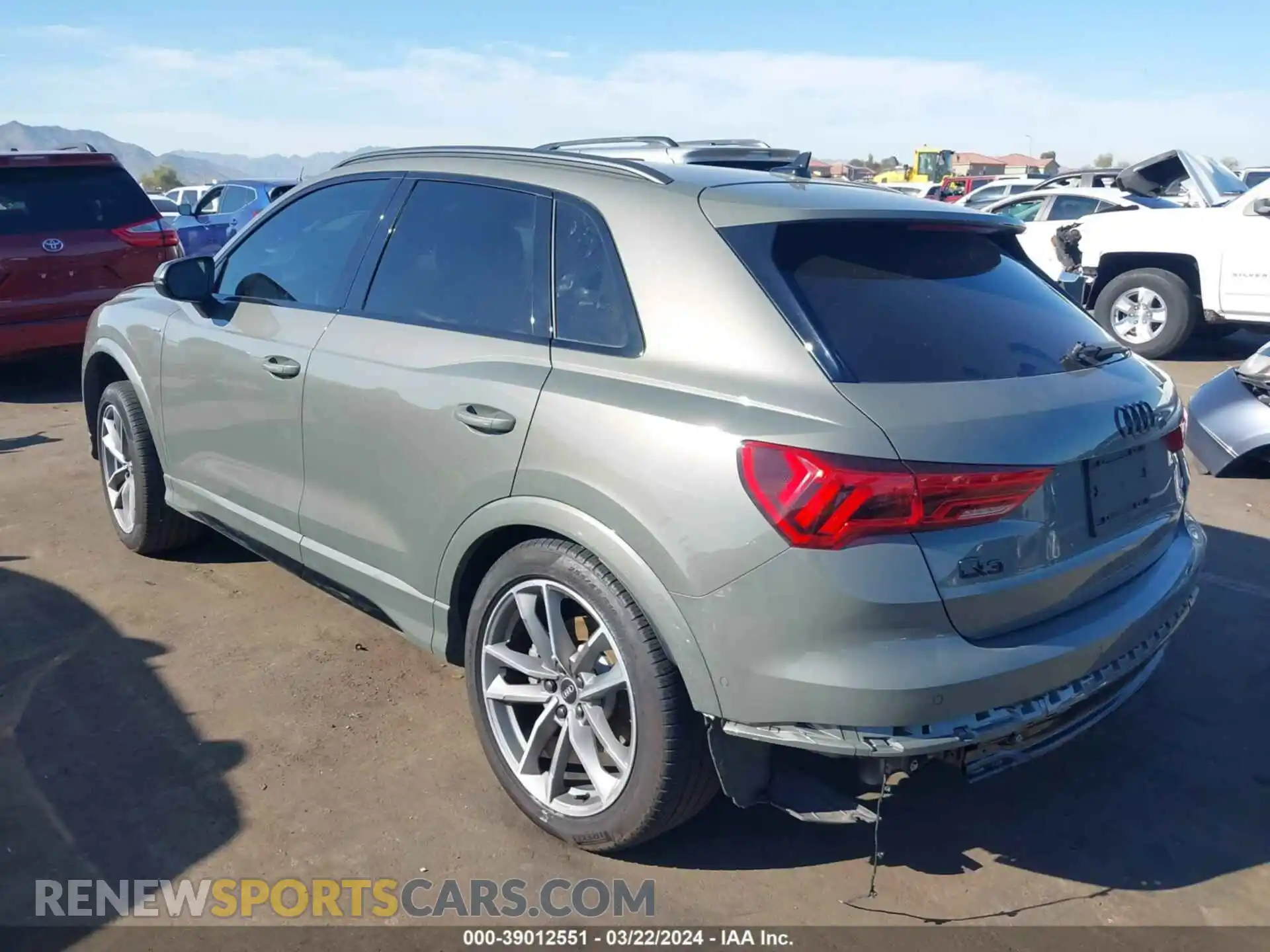 3 fotografías del automóvil dañado WA1EECF36M1127629 AUDI Q3 2021