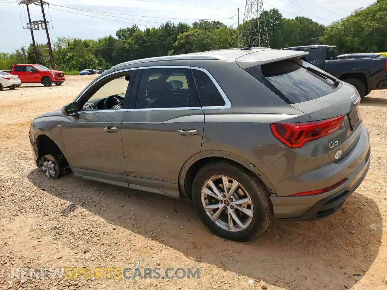 2 fotografías del automóvil dañado WA1EECF38M1152001 AUDI Q3 2021