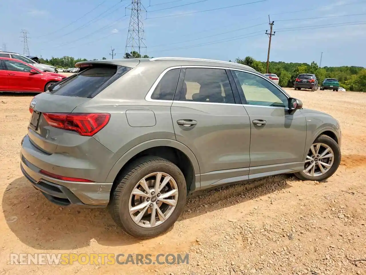 3 fotografías del automóvil dañado WA1EECF38M1152001 AUDI Q3 2021