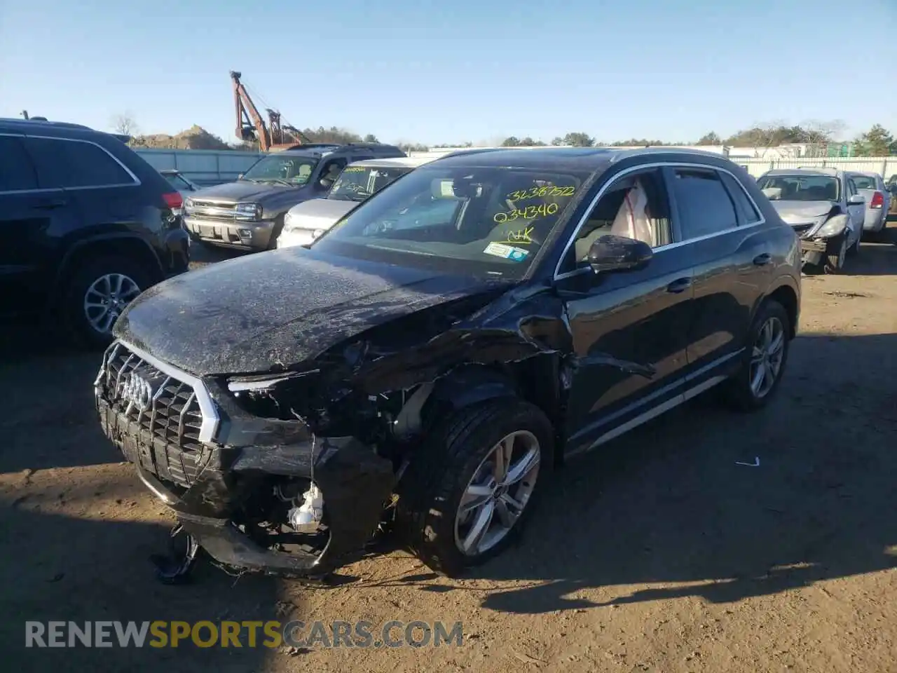 2 Photograph of a damaged car WA1EECF3XM1034340 AUDI Q3 2021
