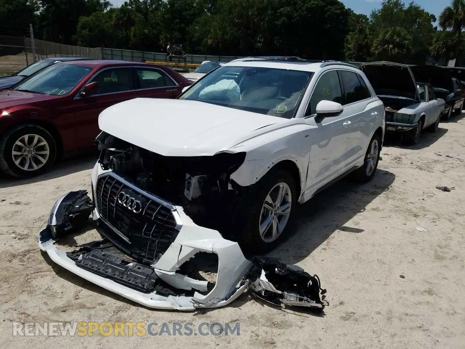 2 Photograph of a damaged car WA1EECF3XM1047444 AUDI Q3 2021