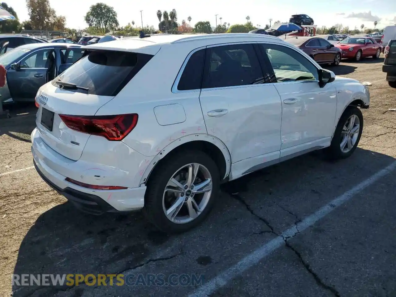 3 Фотография поврежденного автомобиля WA1EECF3XM1060064 AUDI Q3 2021