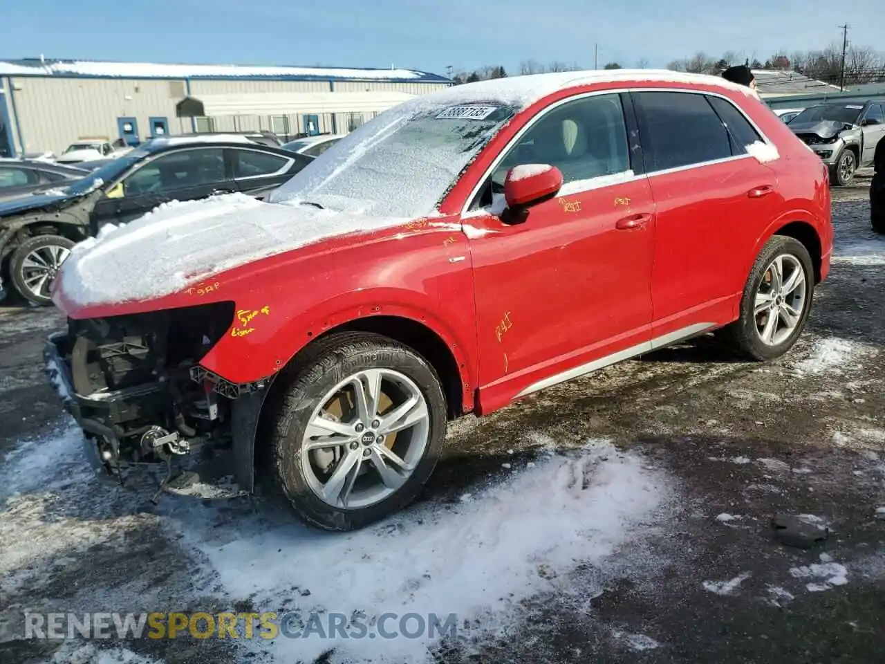 1 Photograph of a damaged car WA1EECF3XM1070142 AUDI Q3 2021