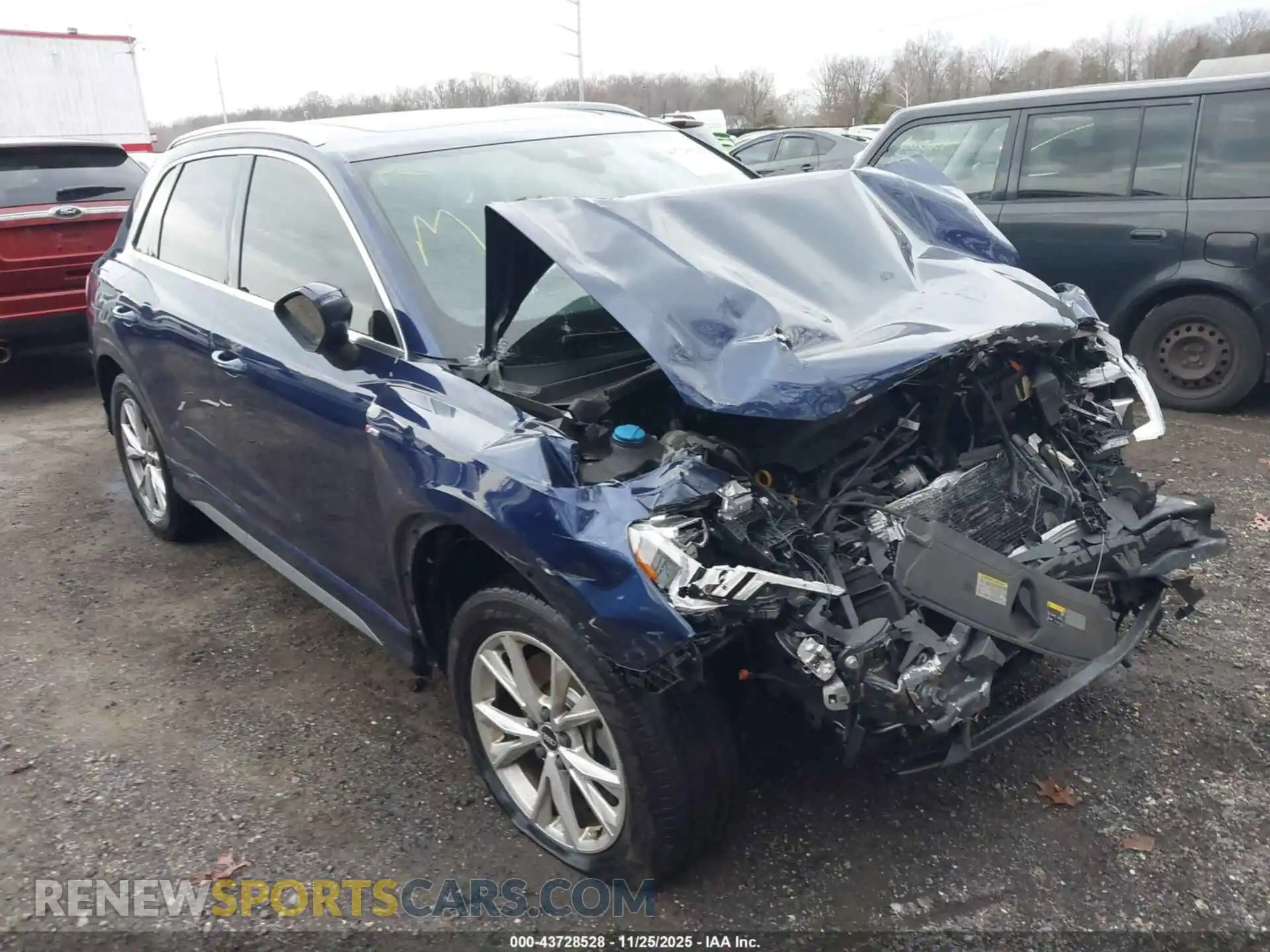 1 Фотография поврежденного автомобиля WA1EECF3XM1090794 AUDI Q3 2021