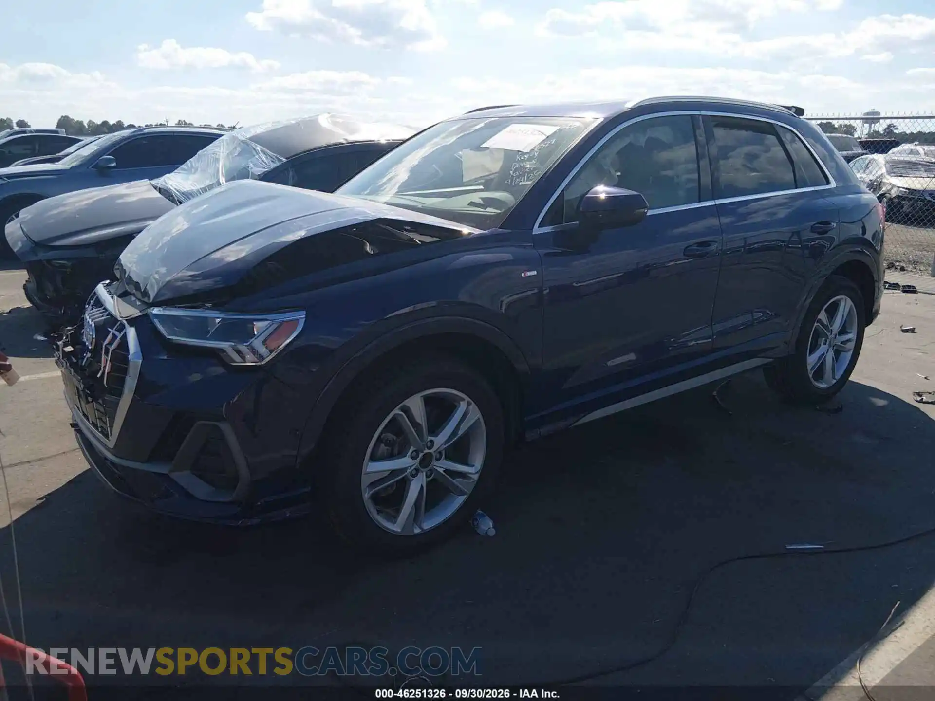 2 fotografías del automóvil dañado WA1EEDF39M1003327 AUDI Q3 2021