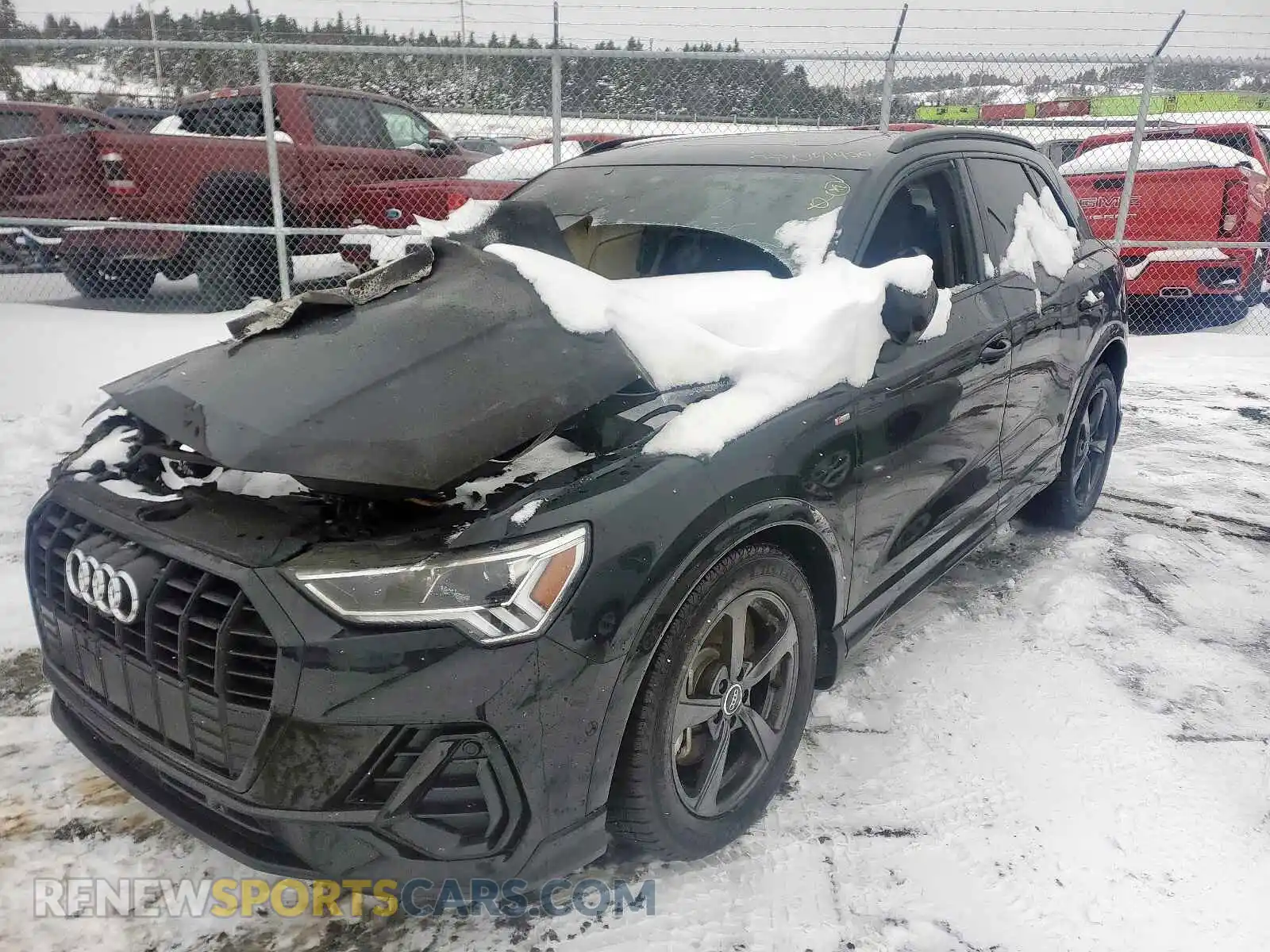 2 fotografías del automóvil dañado WA1FECF33M1087577 AUDI Q3 2021