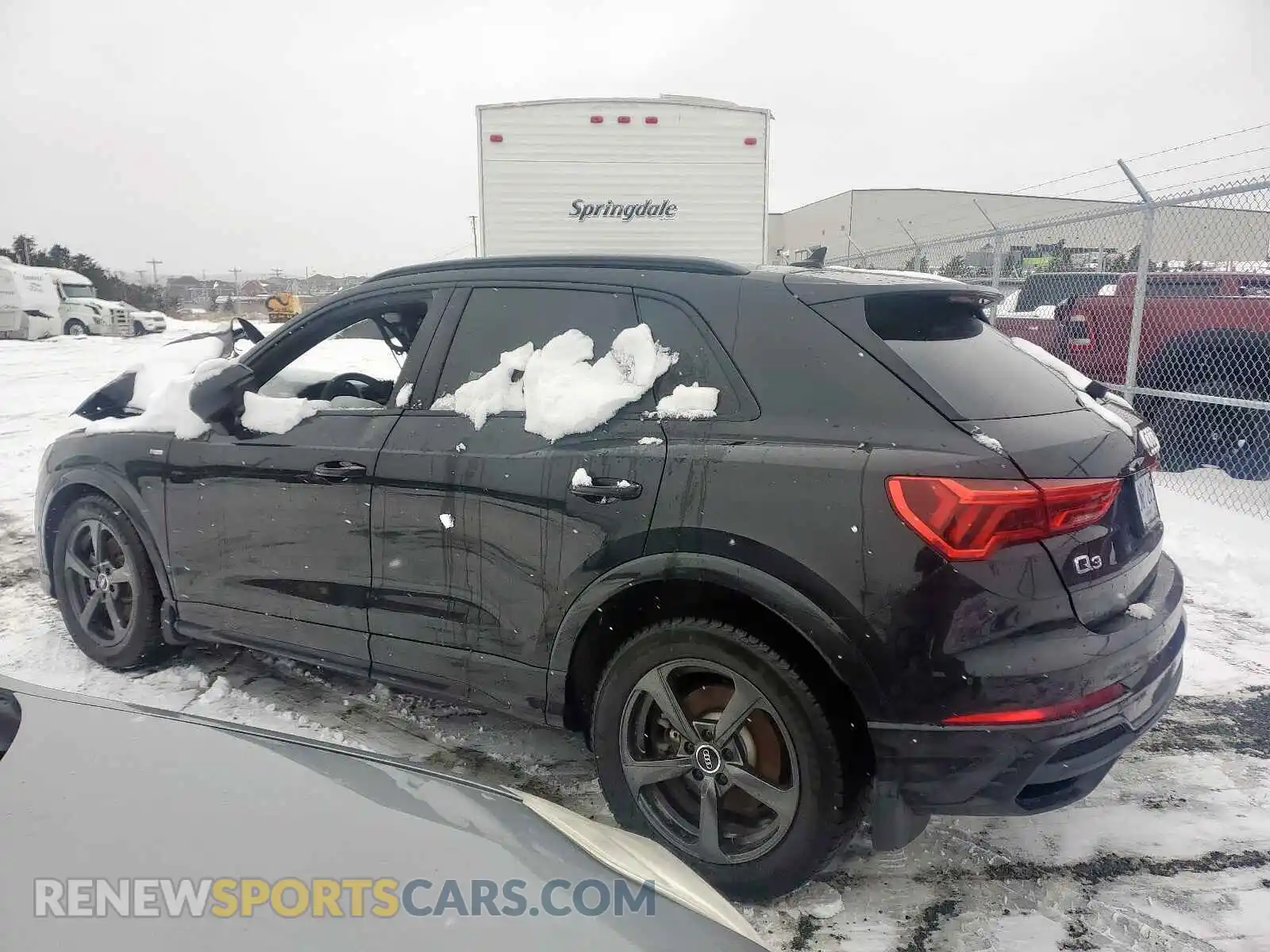 3 fotografías del automóvil dañado WA1FECF33M1087577 AUDI Q3 2021