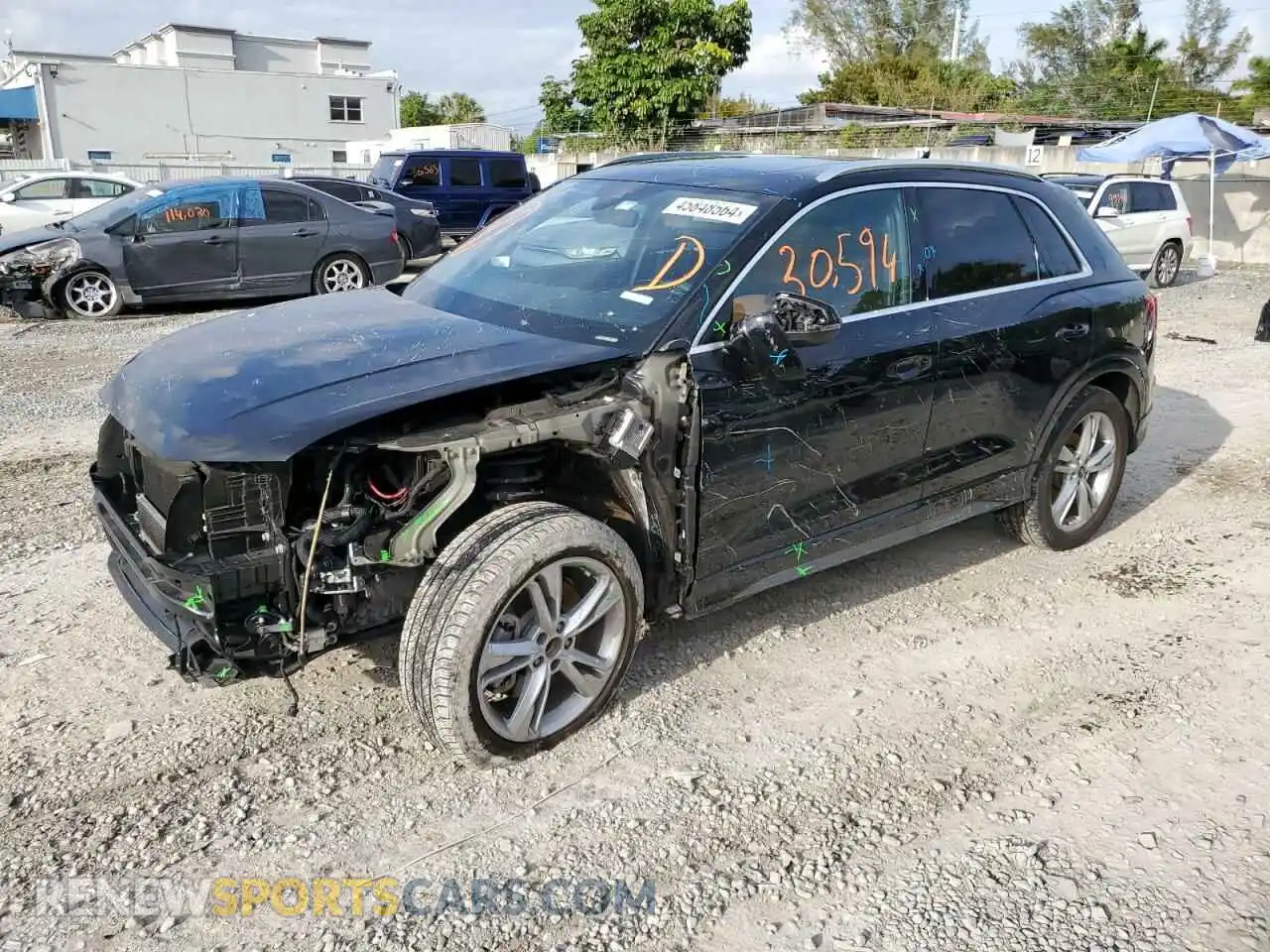 1 fotografías del automóvil dañado WA1DECF39N1028297 AUDI Q3 2022