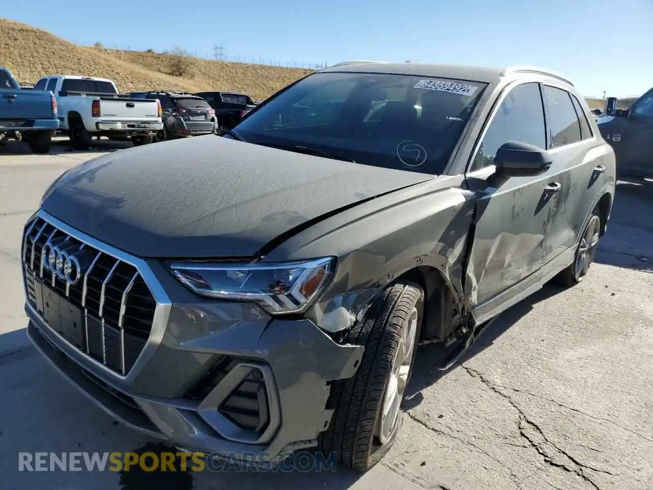 2 Photograph of a damaged car WA1EECF30N1084729 AUDI Q3 2022