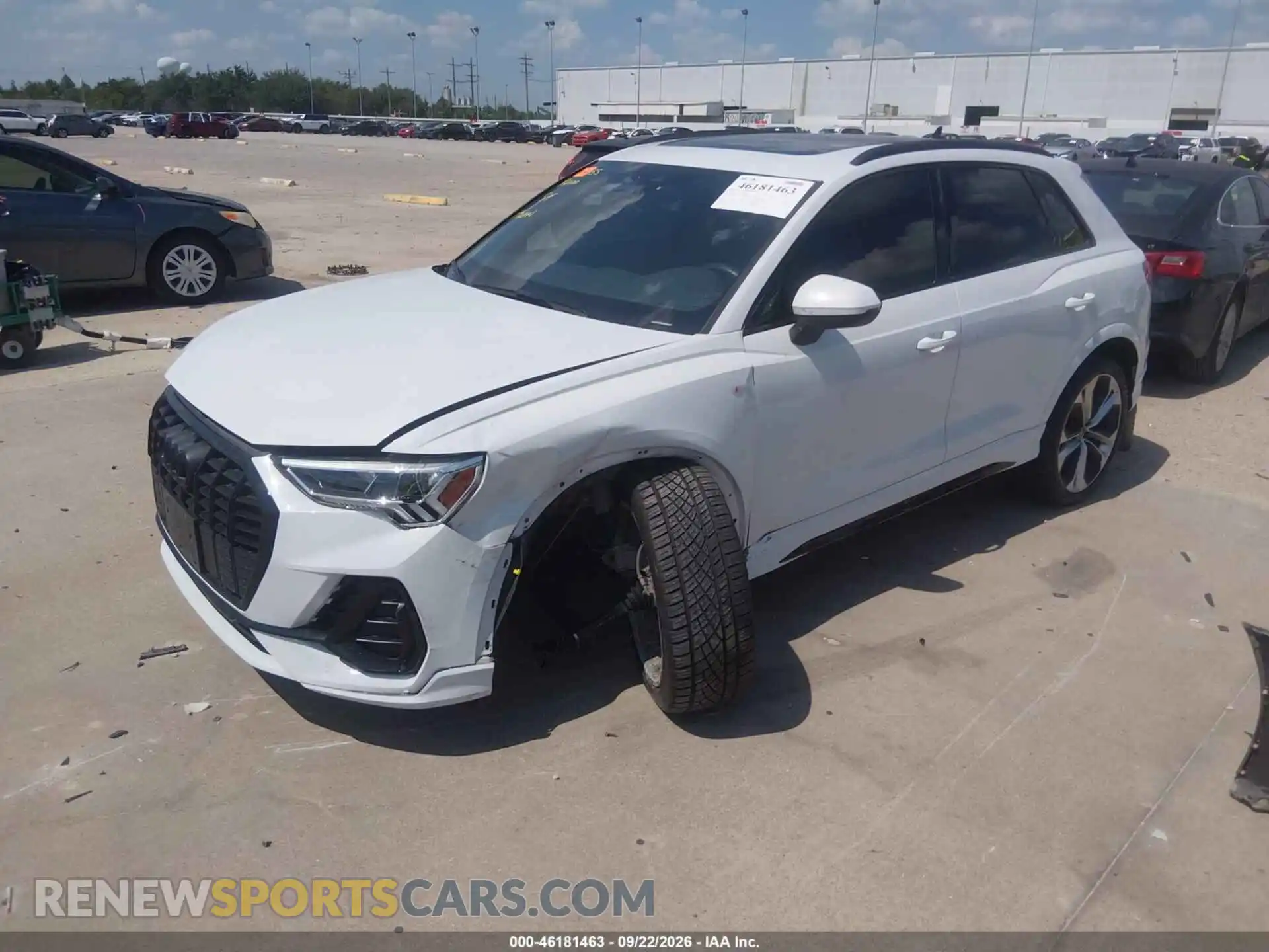 2 fotografías del automóvil dañado WA1EECF33N1008440 AUDI Q3 2022