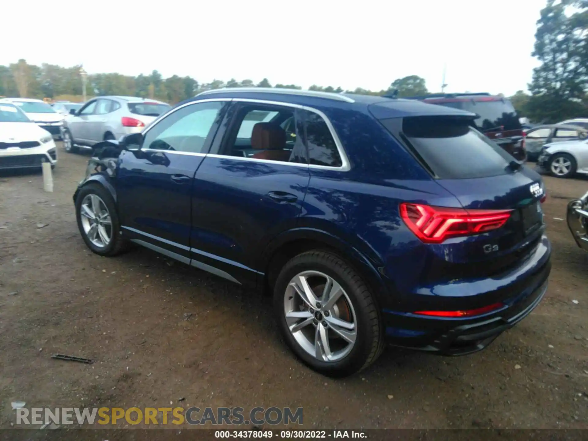 3 fotografías del automóvil dañado WA1EECF34N1019866 AUDI Q3 2022