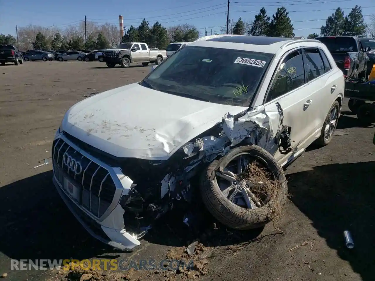 2 Photograph of a damaged car WA1EECF37N1026441 AUDI Q3 2022