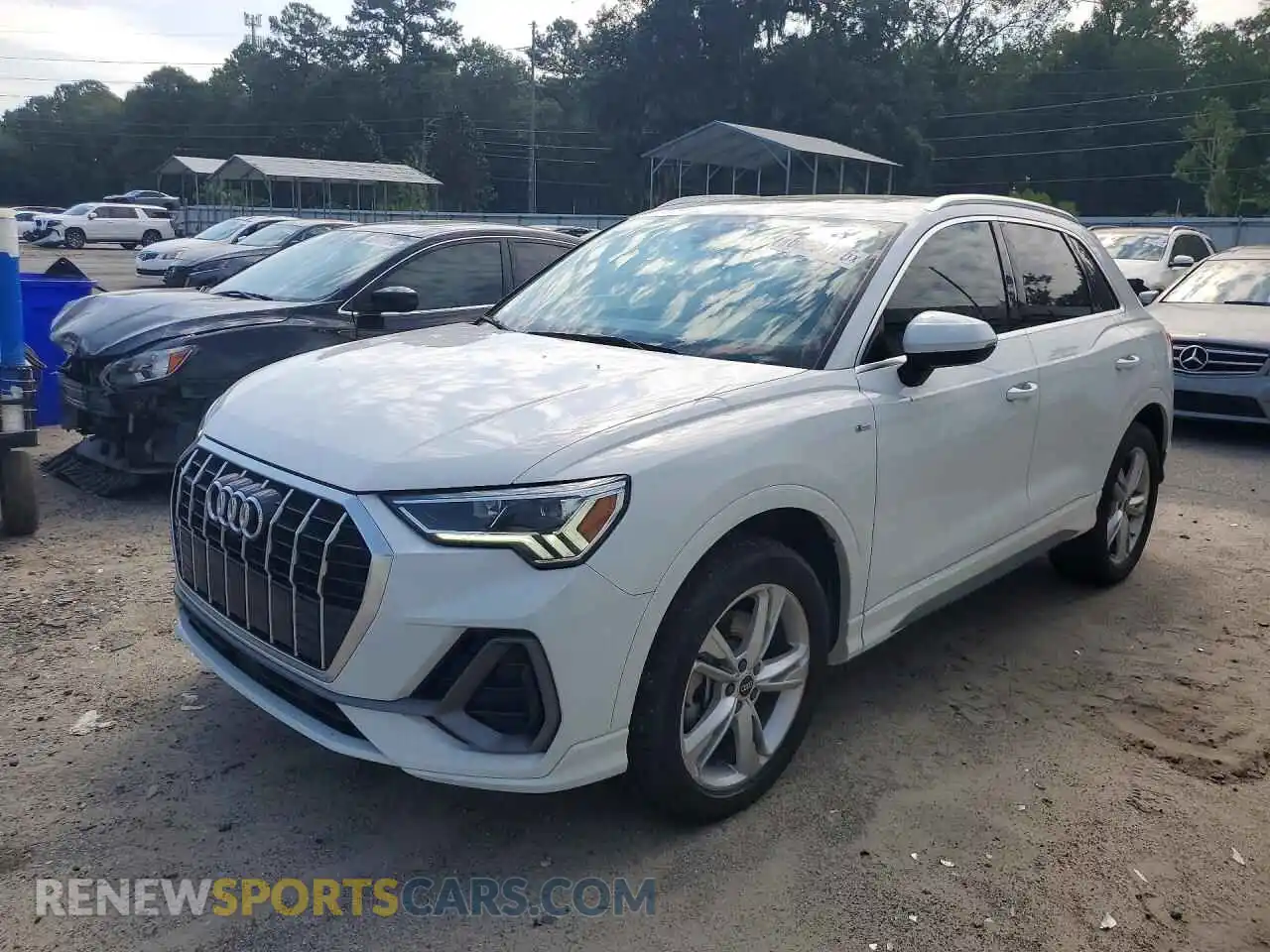1 fotografías del automóvil dañado WA1EECF38N1034323 AUDI Q3 2022