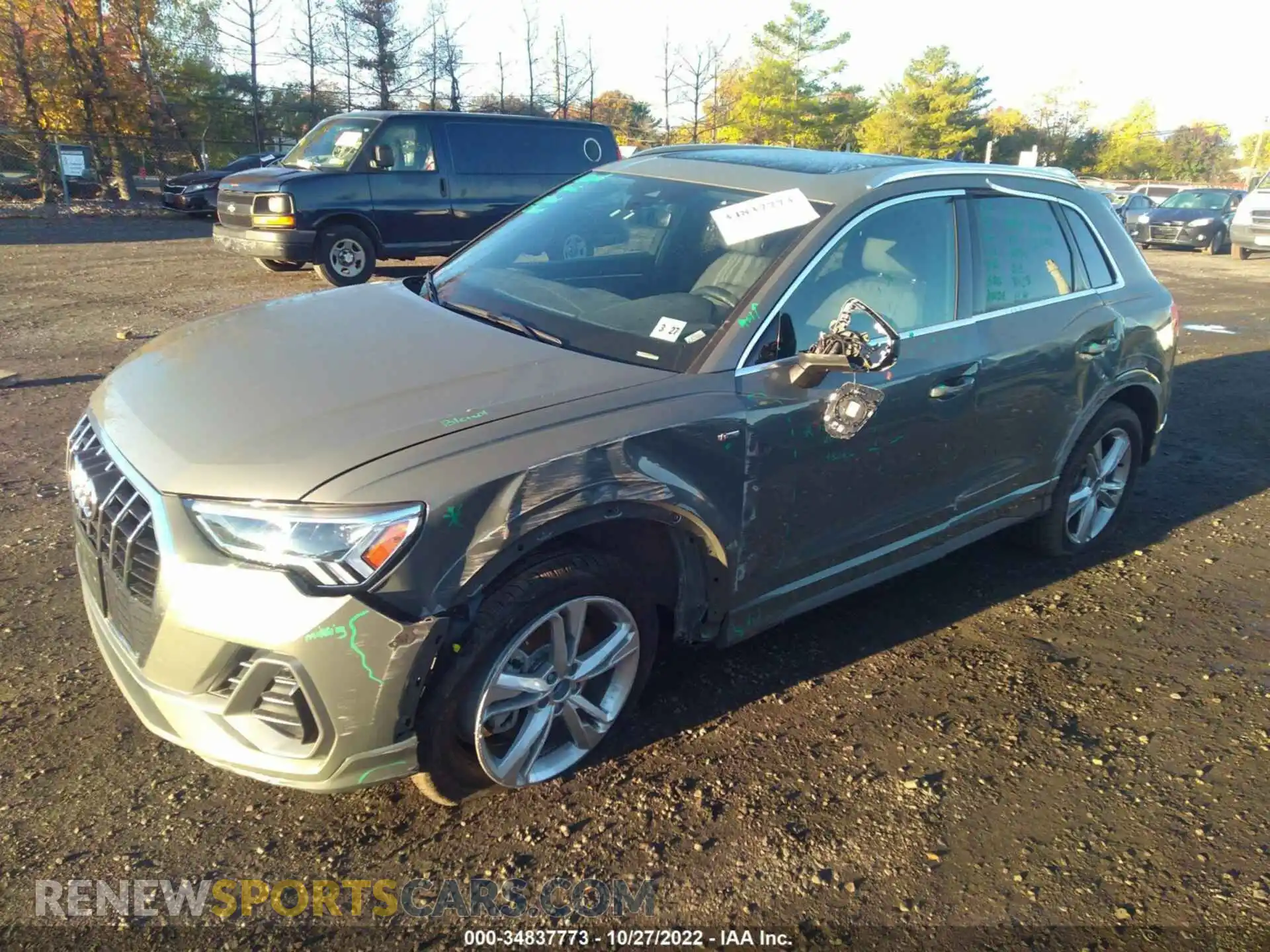 2 Photograph of a damaged car WA1EECF38N1079780 AUDI Q3 2022