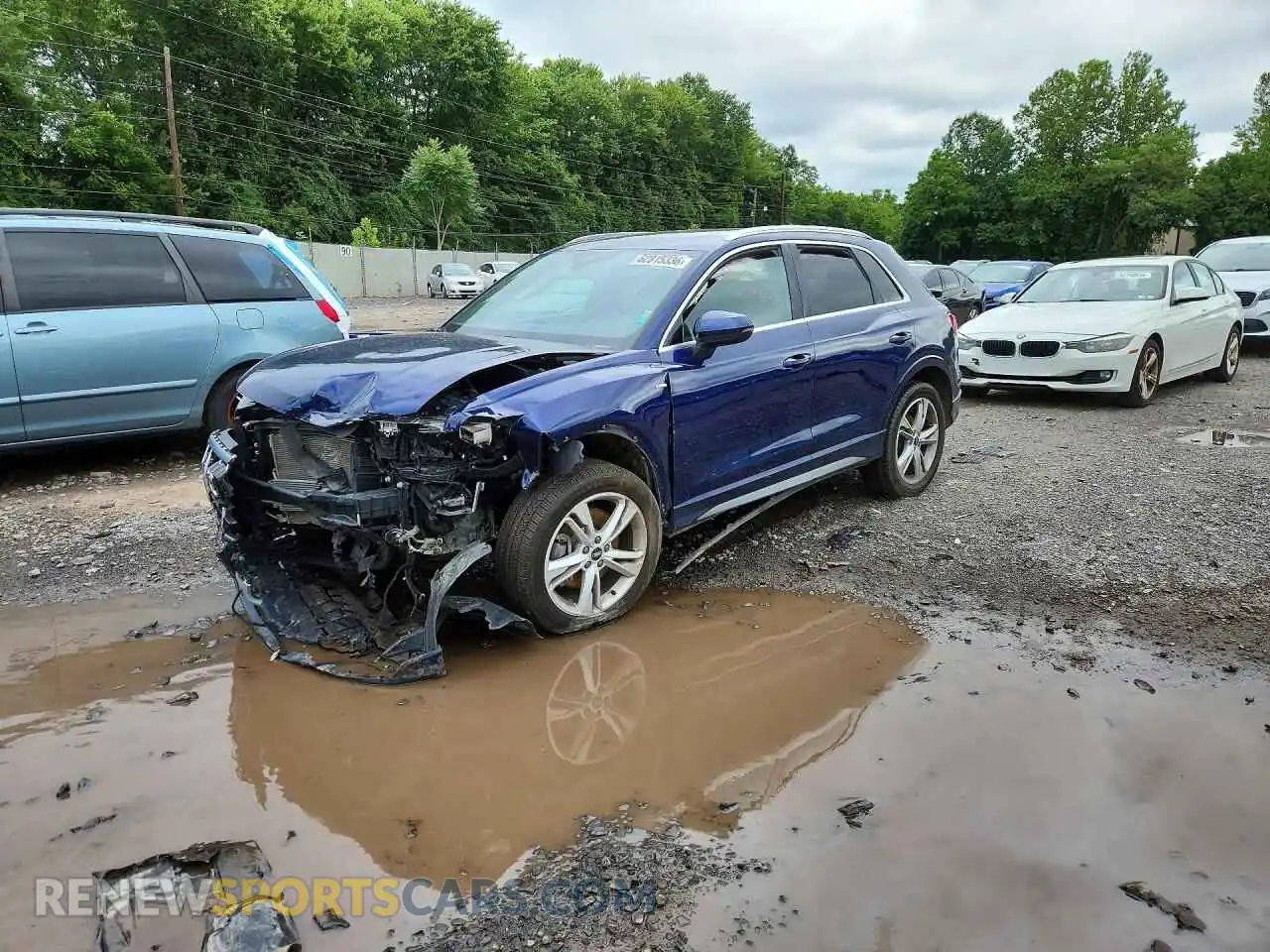 1 Photograph of a damaged car WA1EECF38N1081027 AUDI Q3 2022