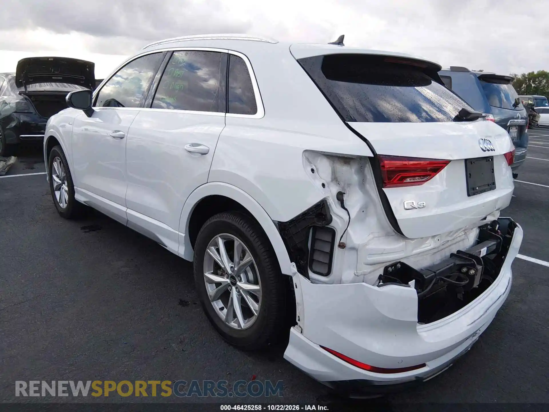 3 Фотография поврежденного автомобиля WA1EECF38N1129920 AUDI Q3 2022