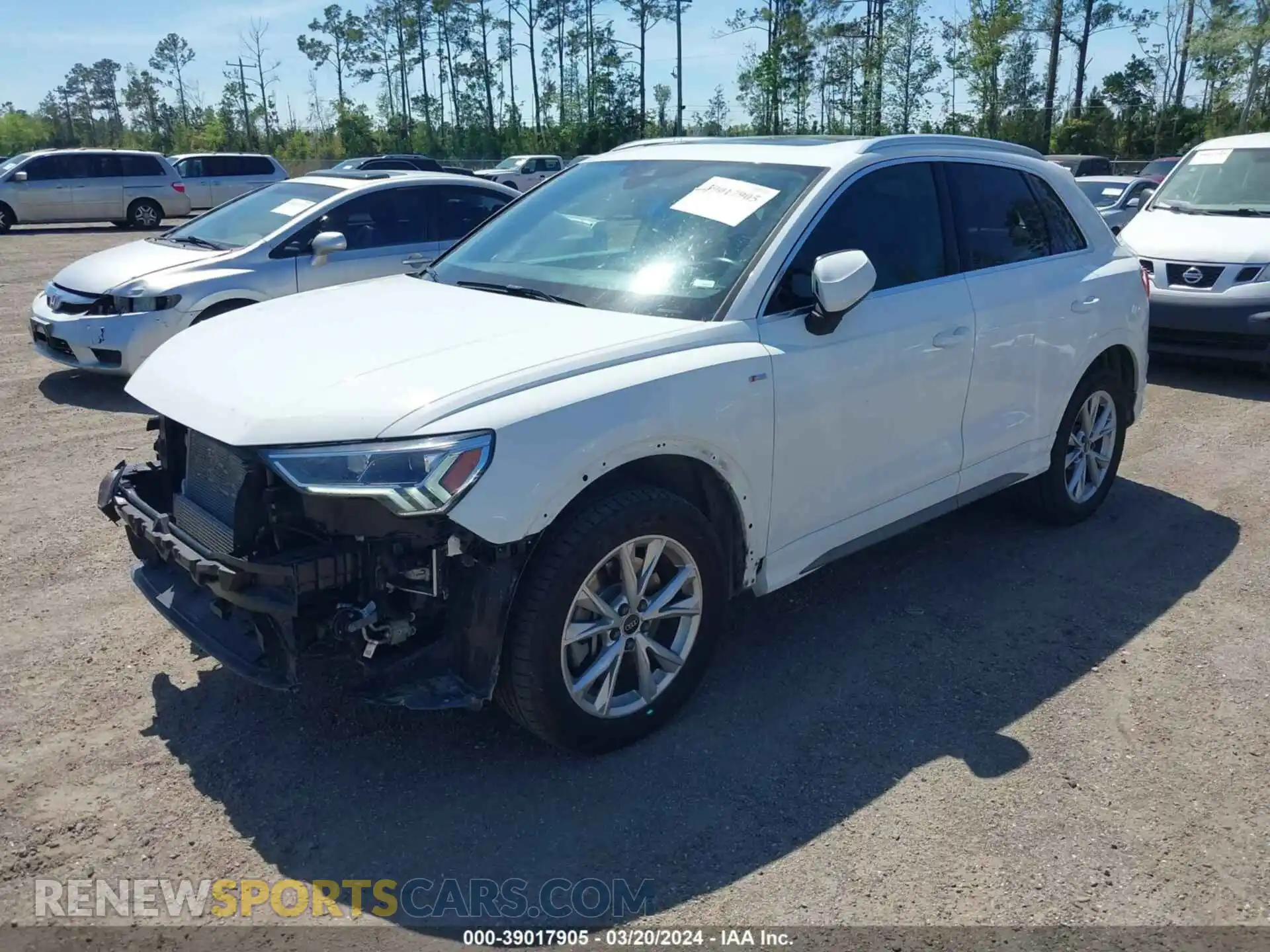 2 fotografías del automóvil dañado WA1DECF31P1045288 AUDI Q3 2023