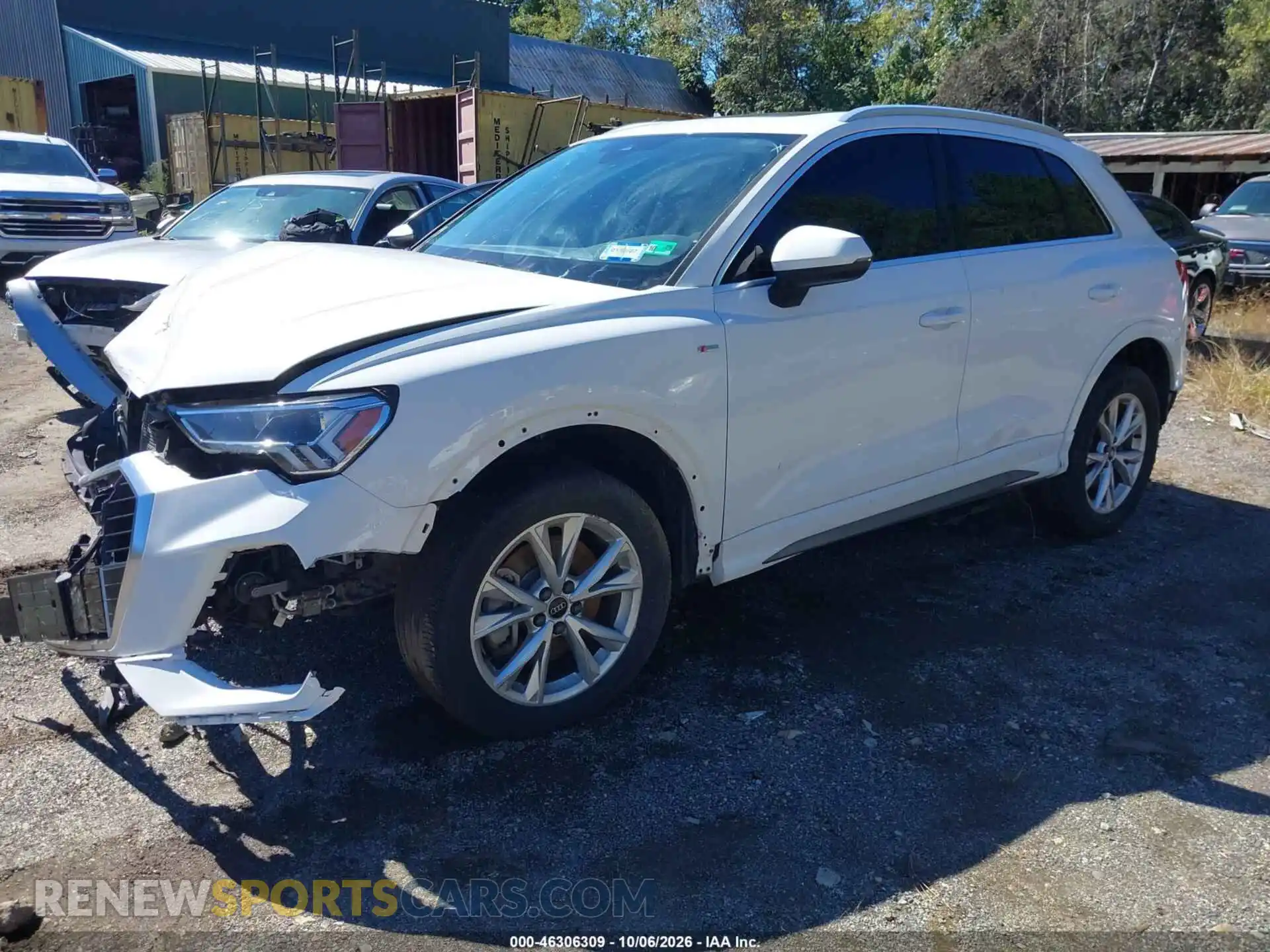 2 fotografías del automóvil dañado WA1DECF39P1144036 AUDI Q3 2023