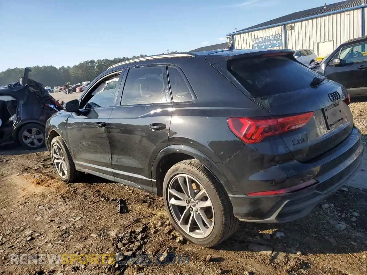 2 Photograph of a damaged car WA1DECF35R1143839 AUDI Q3 2024