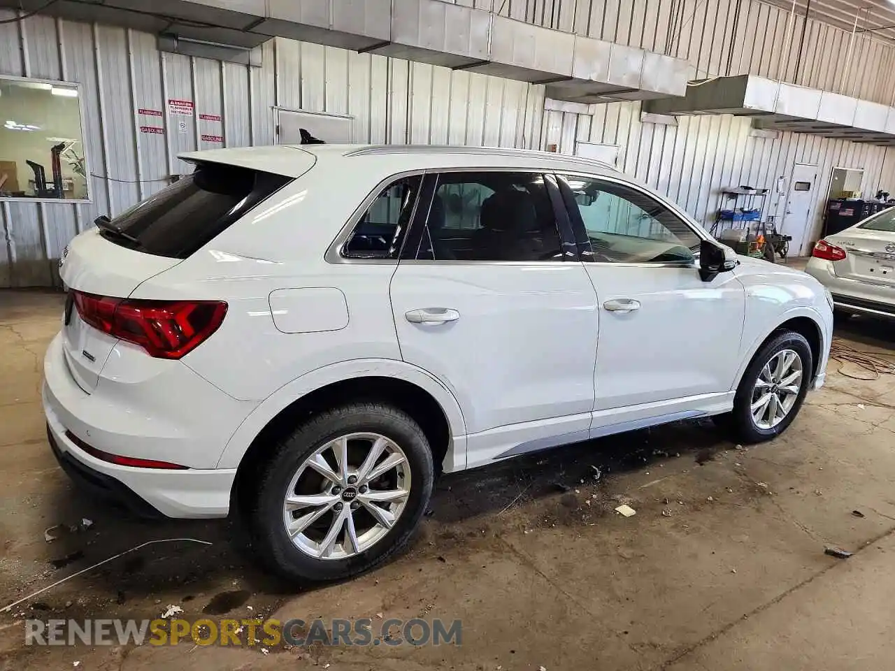 3 fotografías del automóvil dañado WA1DECF39R1123562 AUDI Q3 2024