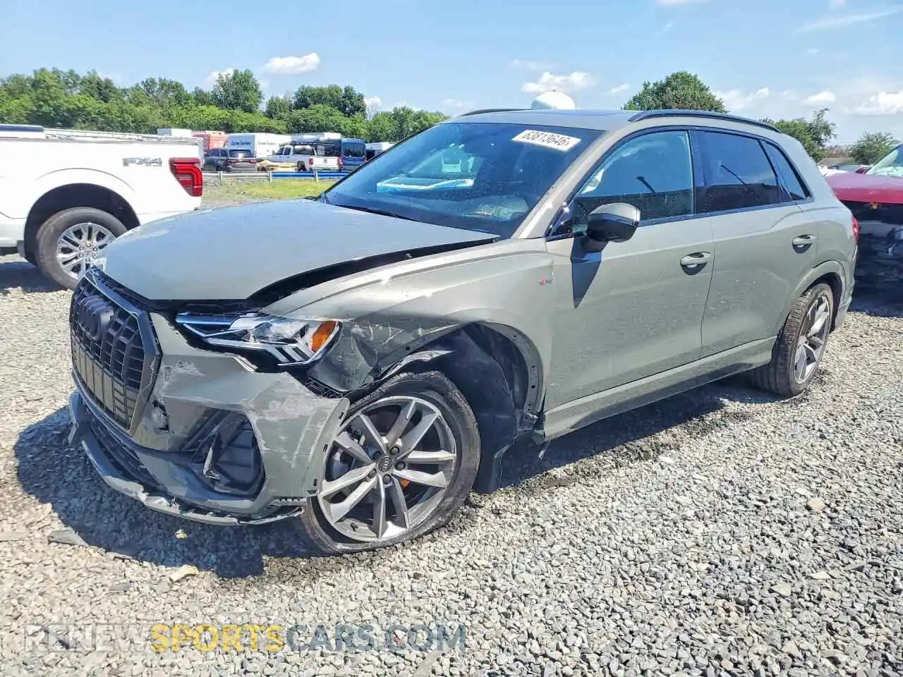1 fotografías del automóvil dañado WA1EECF37R1200840 AUDI Q3 2024