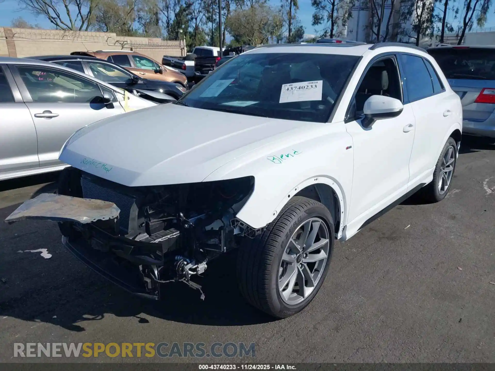 2 Photograph of a damaged car WA1DECF31S1017208 AUDI Q3 2025