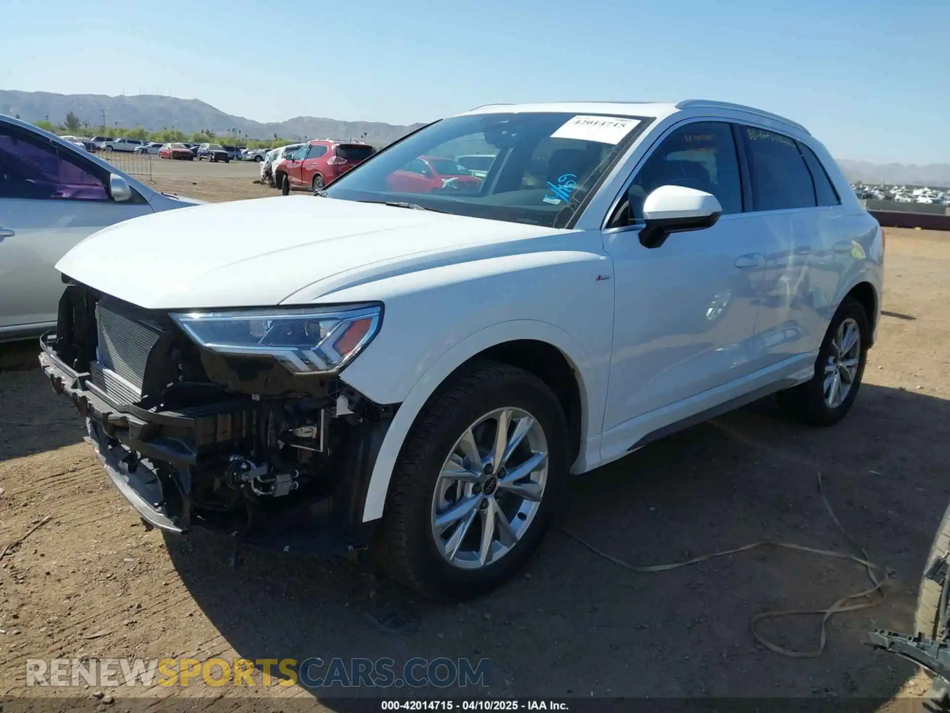 2 Photograph of a damaged car WA1DECF32S1015273 AUDI Q3 2025