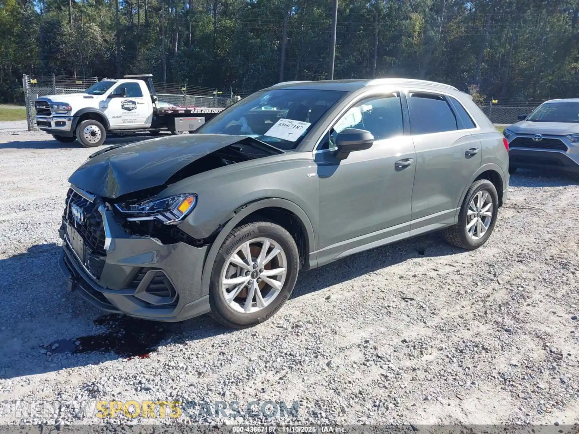 2 Photograph of a damaged car WA1DECF32S1049309 AUDI Q3 2025