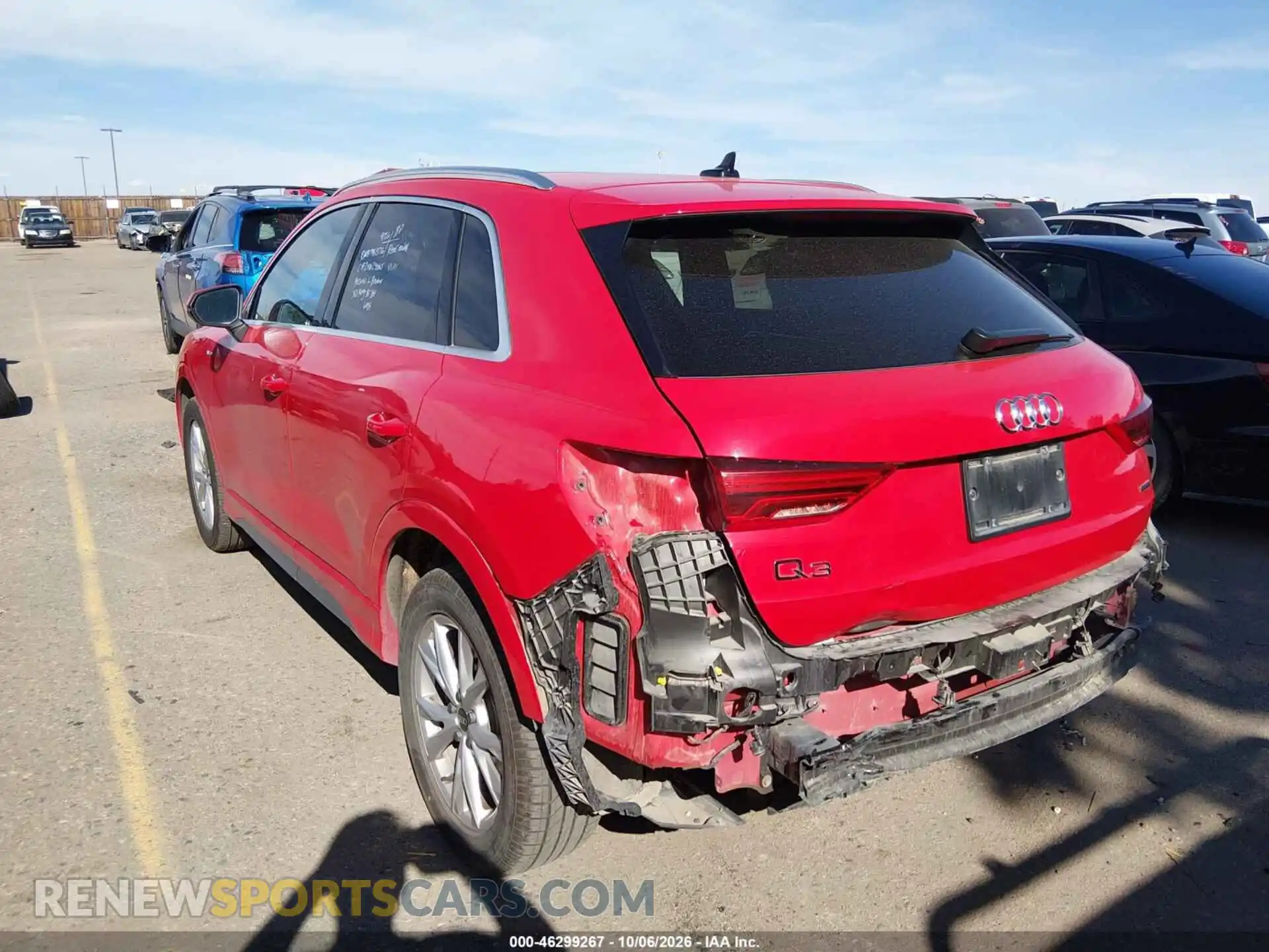 3 Photograph of a damaged car WA1DECF37S1058720 AUDI Q3 2025