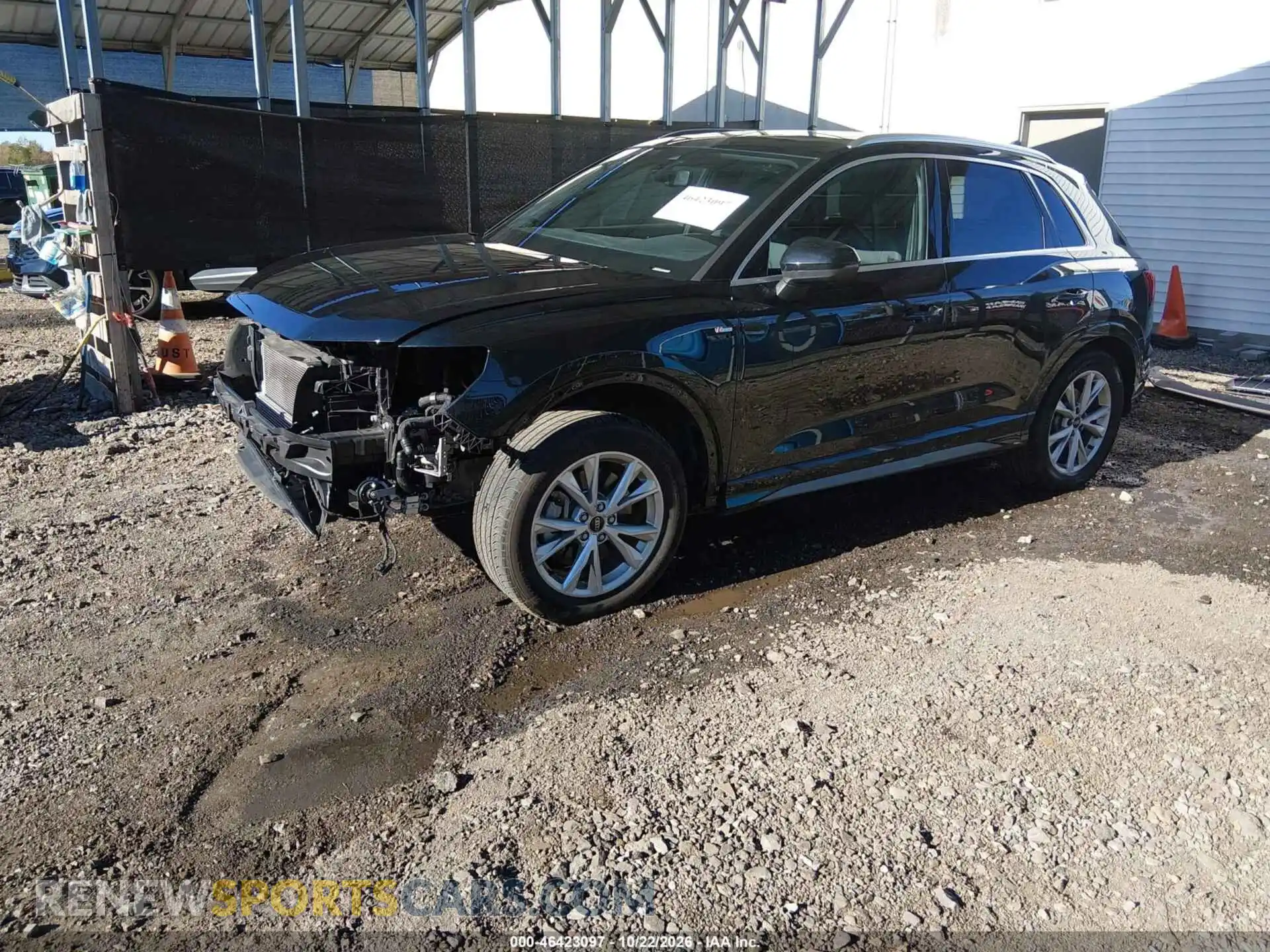 2 fotografías del automóvil dañado WA1EECF39S1106108 AUDI Q3 2025