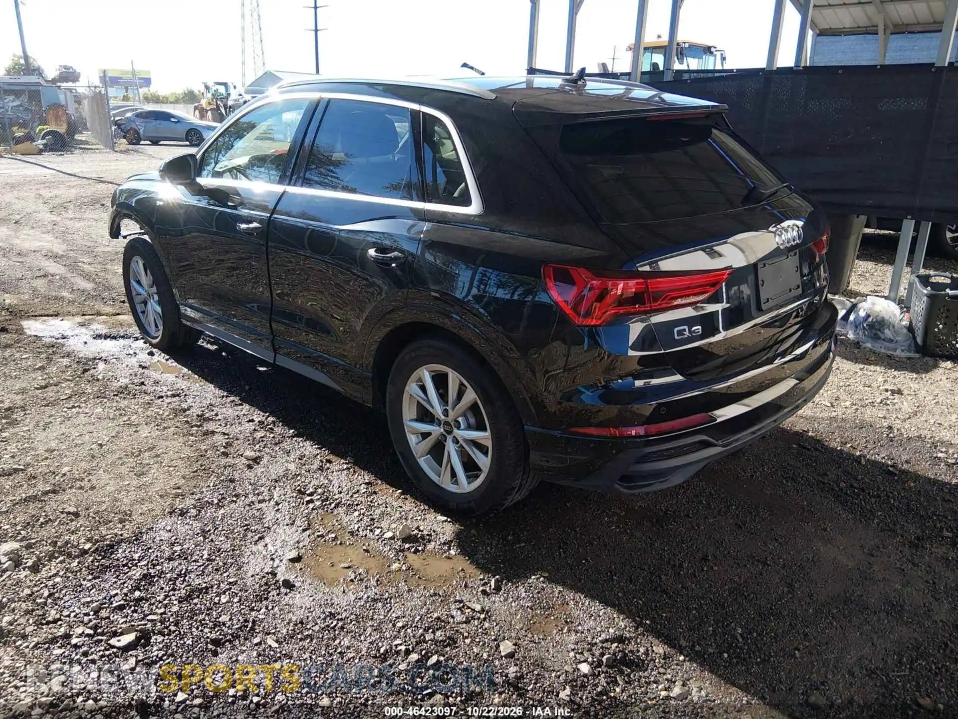 3 fotografías del automóvil dañado WA1EECF39S1106108 AUDI Q3 2025