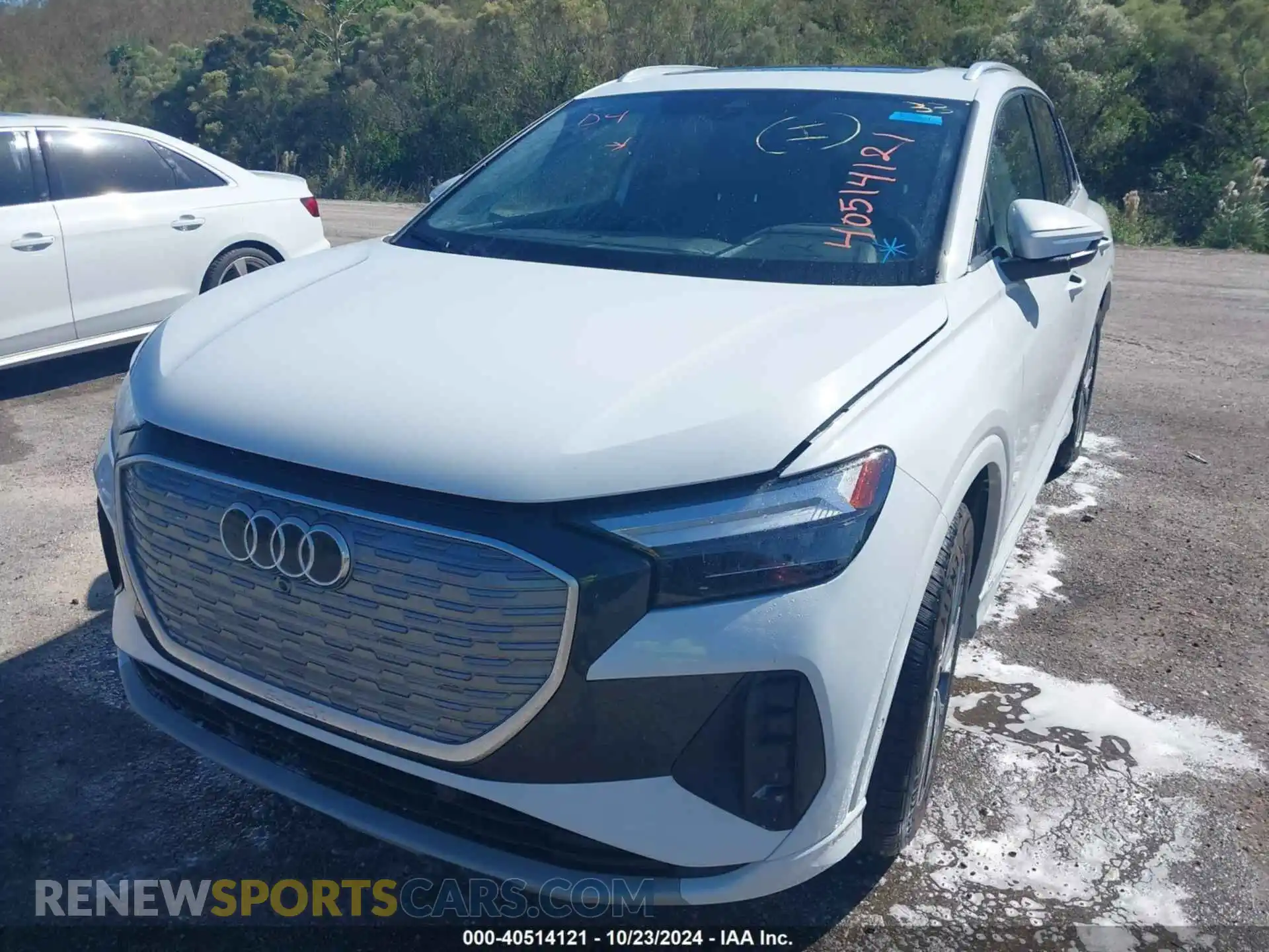 2 fotografías del automóvil dañado WA1BCBFZ0PP021105 AUDI Q4 E-TRON 2023