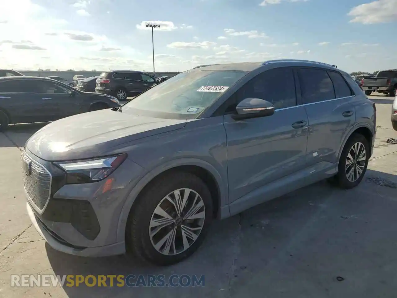 1 Photograph of a damaged car WA1BCBFZ2PP021607 AUDI Q4 E-TRON 2023