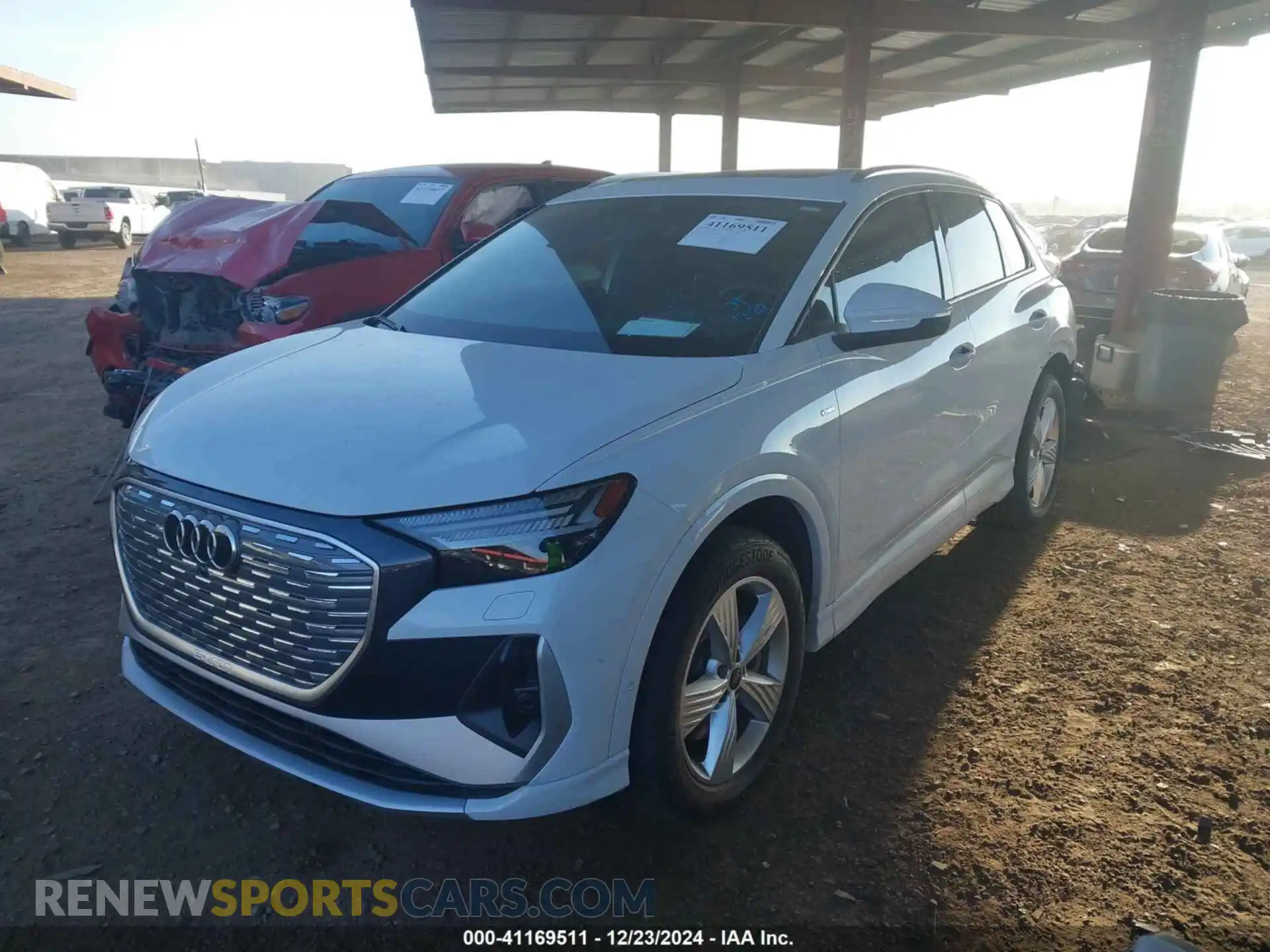 2 fotografías del automóvil dañado WA1M2BFZ9PP052591 AUDI Q4 E-TRON 2023