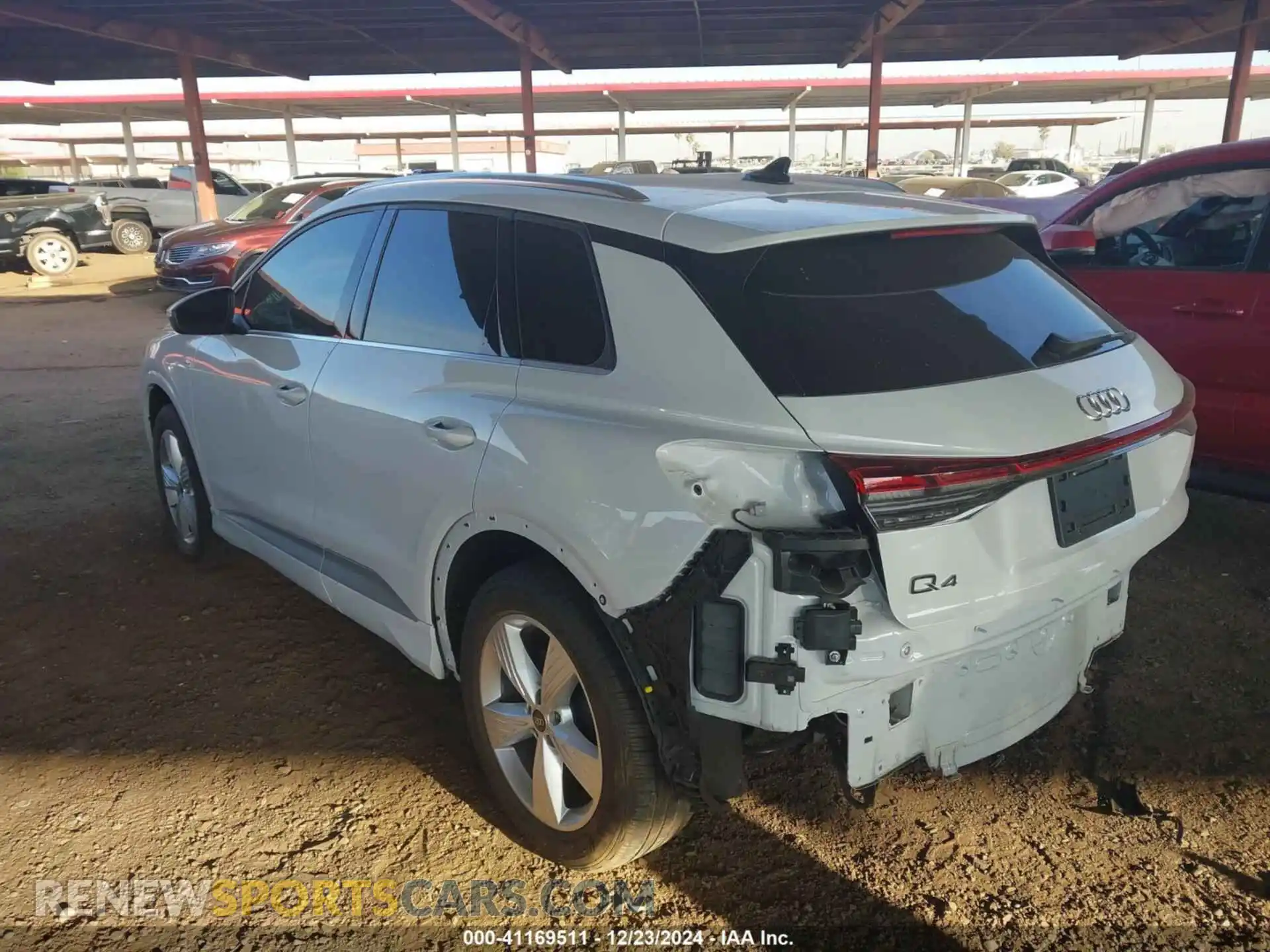 3 fotografías del automóvil dañado WA1M2BFZ9PP052591 AUDI Q4 E-TRON 2023