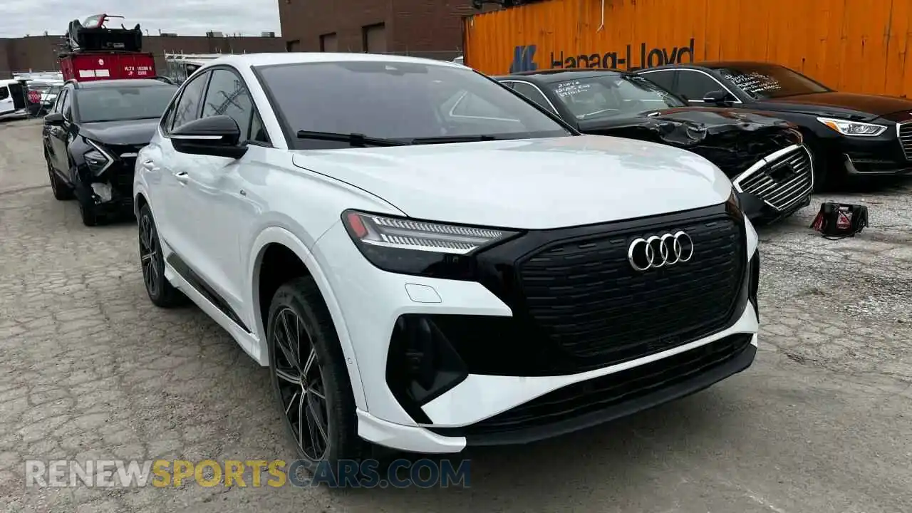 1 fotografías del automóvil dañado WA122AFZ0RP003090 AUDI Q4 E-TRON 2024