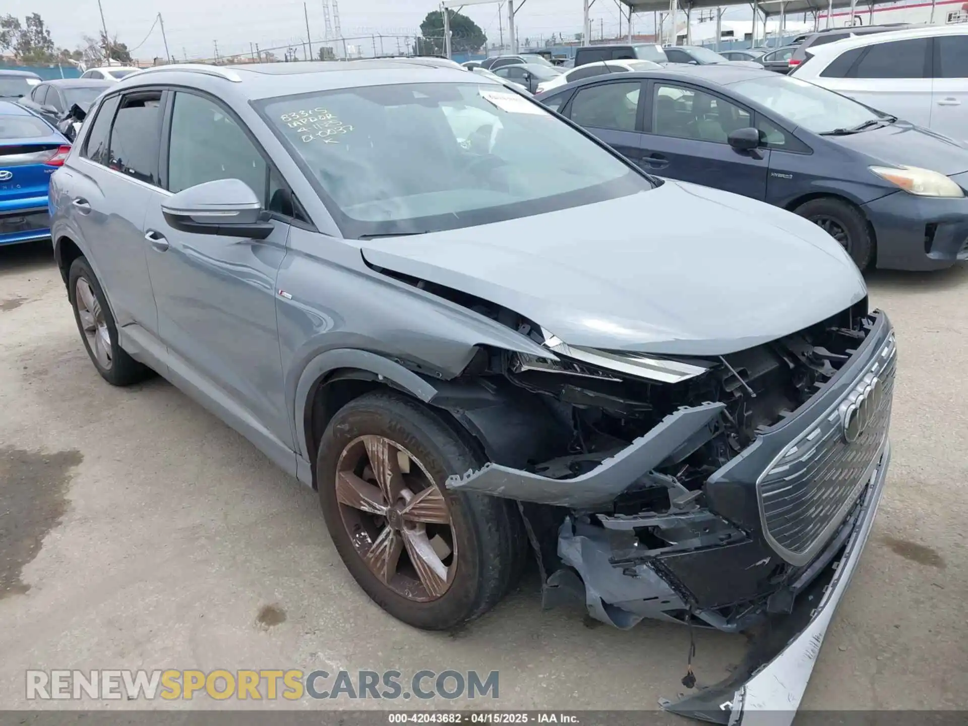 1 Photograph of a damaged car WA1K2BFZ2RP031723 AUDI Q4 E-TRON 2024